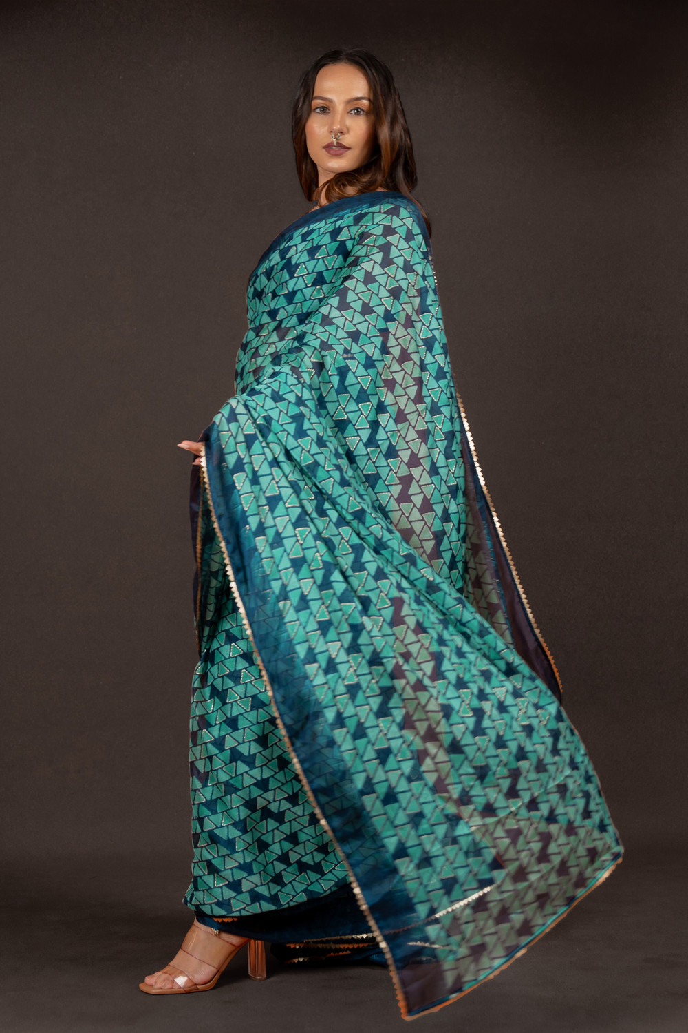 Image of MIRCHI FASHION Printed Daily Wear Chiffon, Georgette Saree