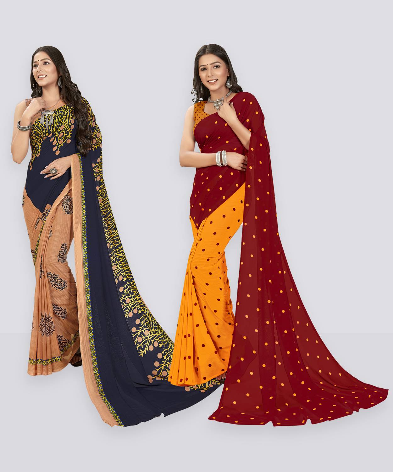 Anand Sarees Printed Daily Wear Georgette Saree
