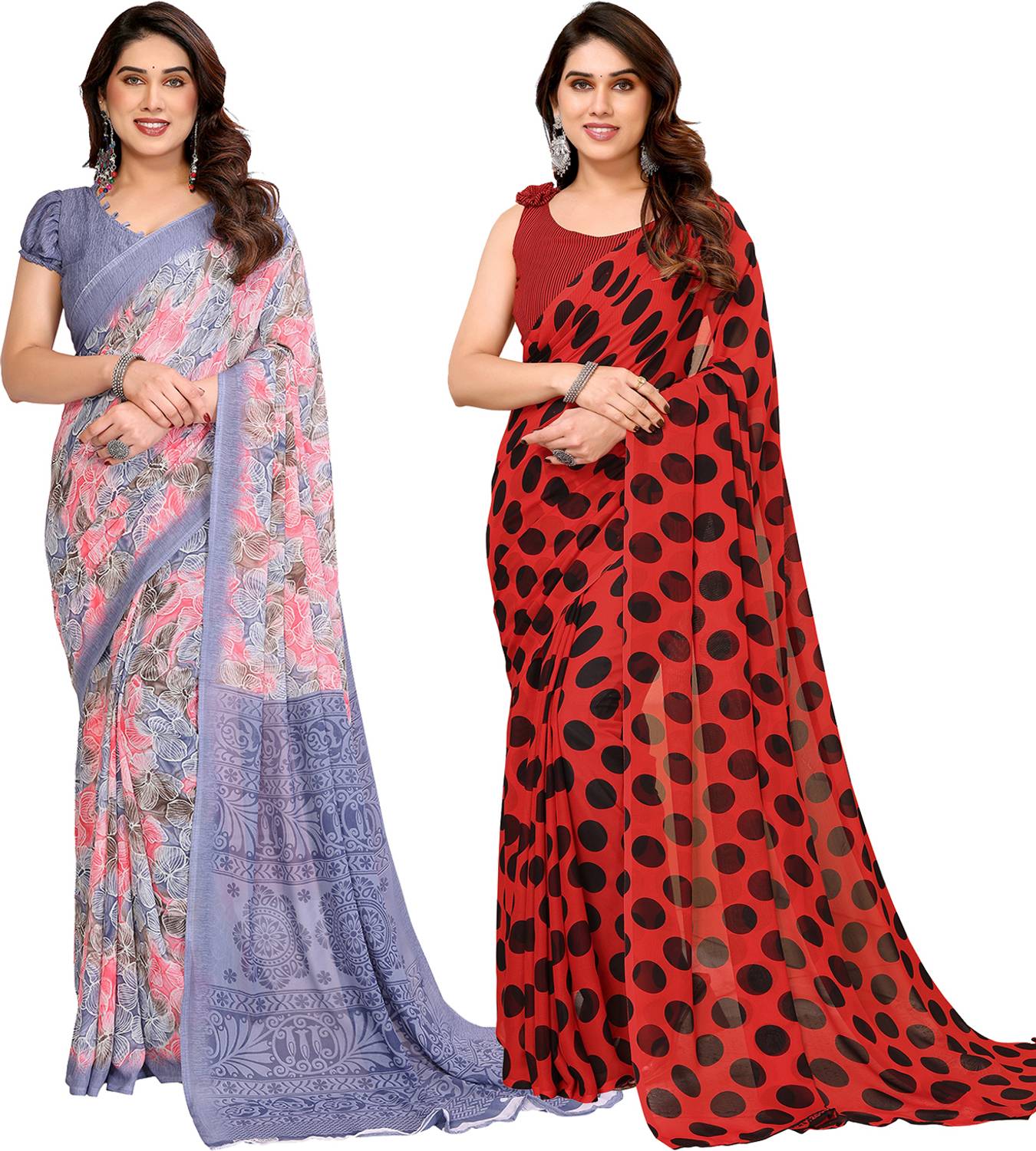 Anand Sarees Printed Daily Wear Georgette Saree
