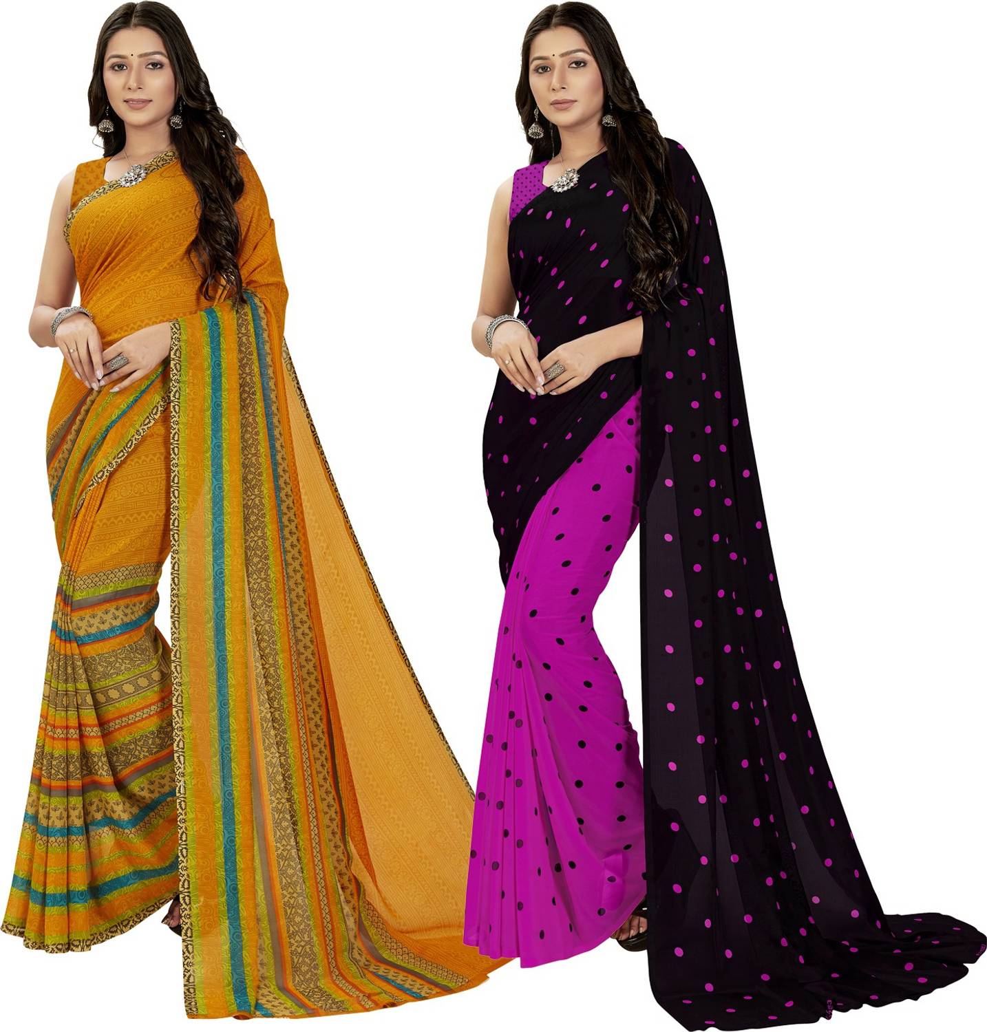 Anand Sarees Printed Daily Wear Georgette Saree
