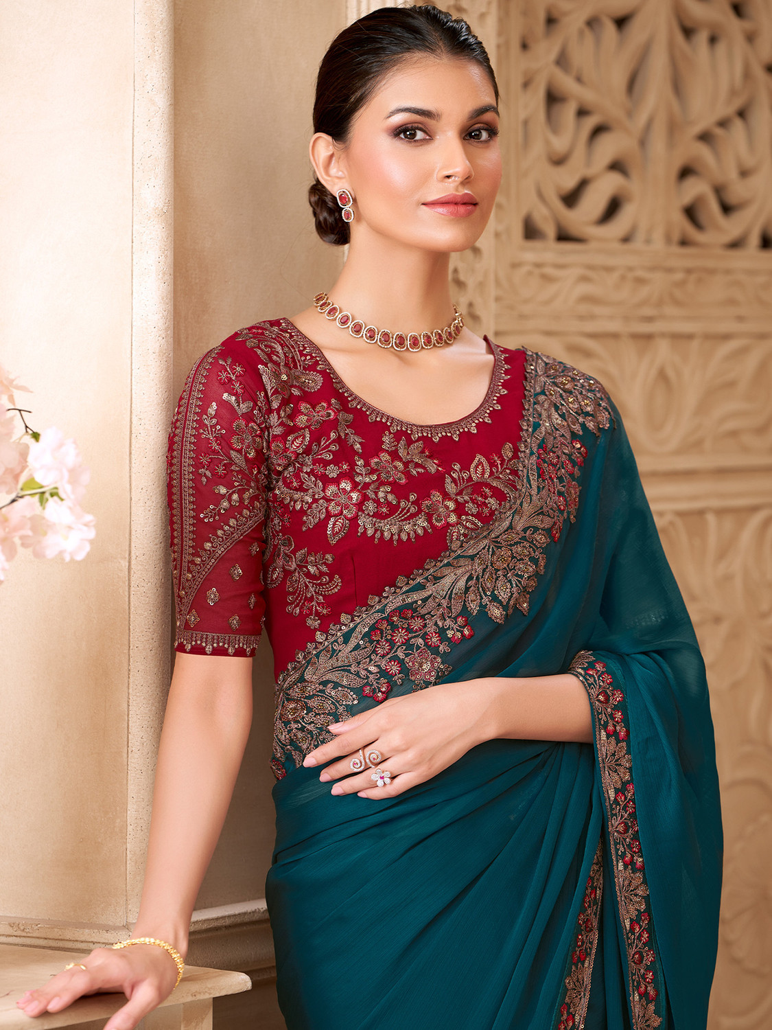 Image of all about you Embellished Bollywood Georgette Saree
