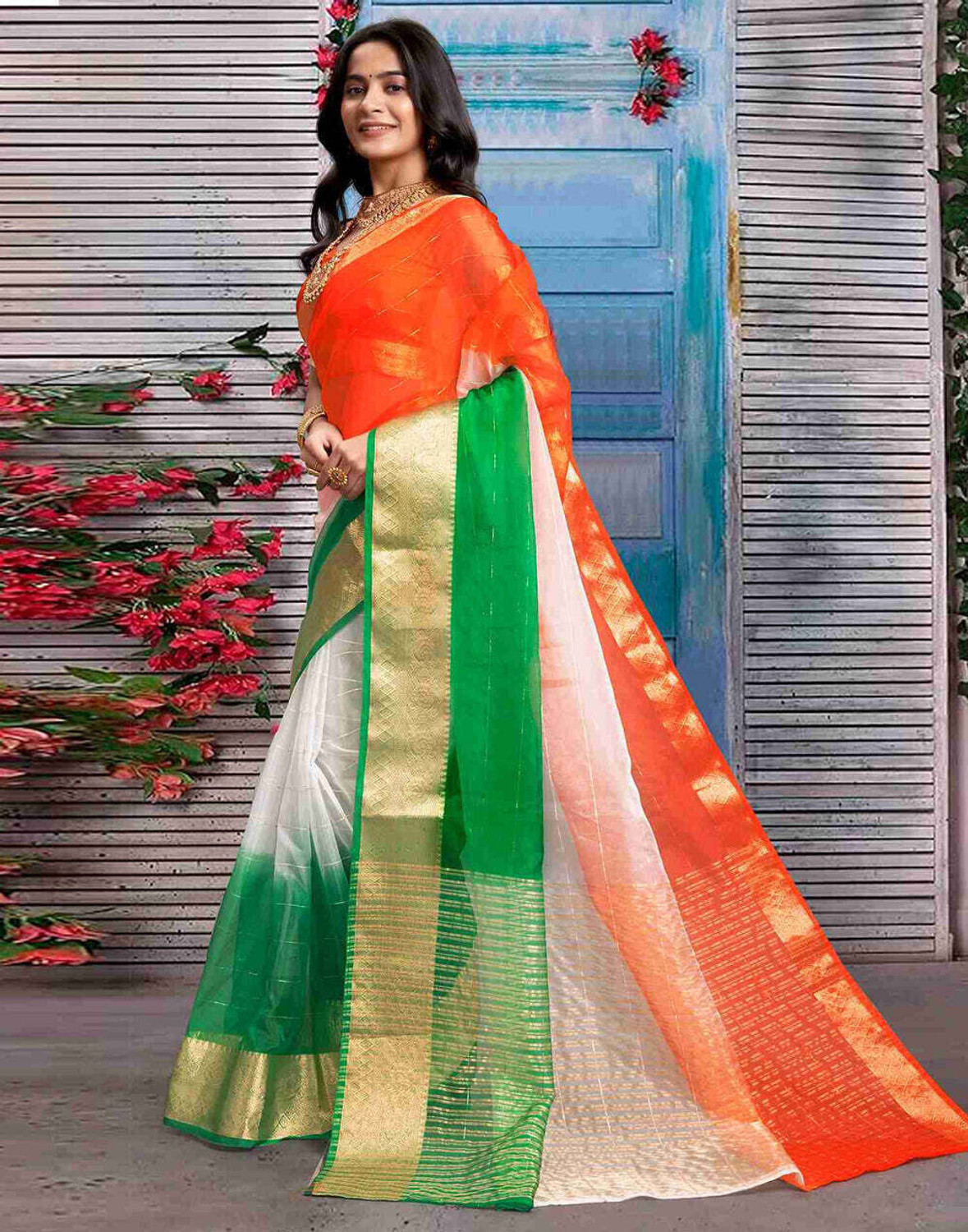 Image of SHREEKARNIKA FASHION Digital Print Bollywood Art Silk Saree