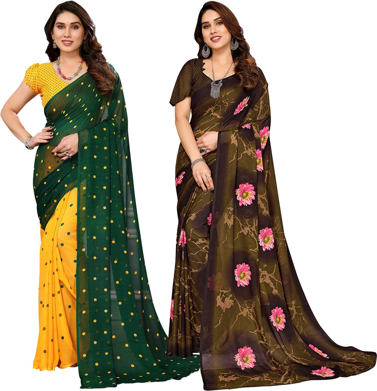 Anand Sarees Printed Daily Wear Georgette Saree