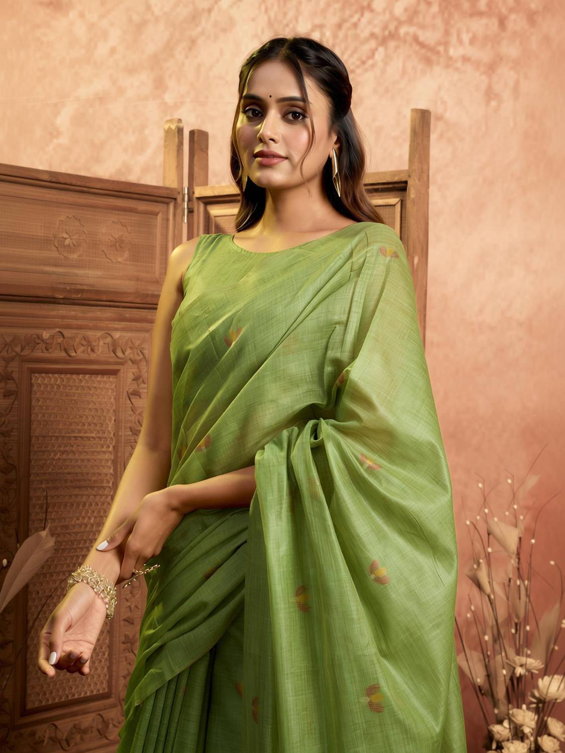 BFM Woven Bollywood Khadi Saree