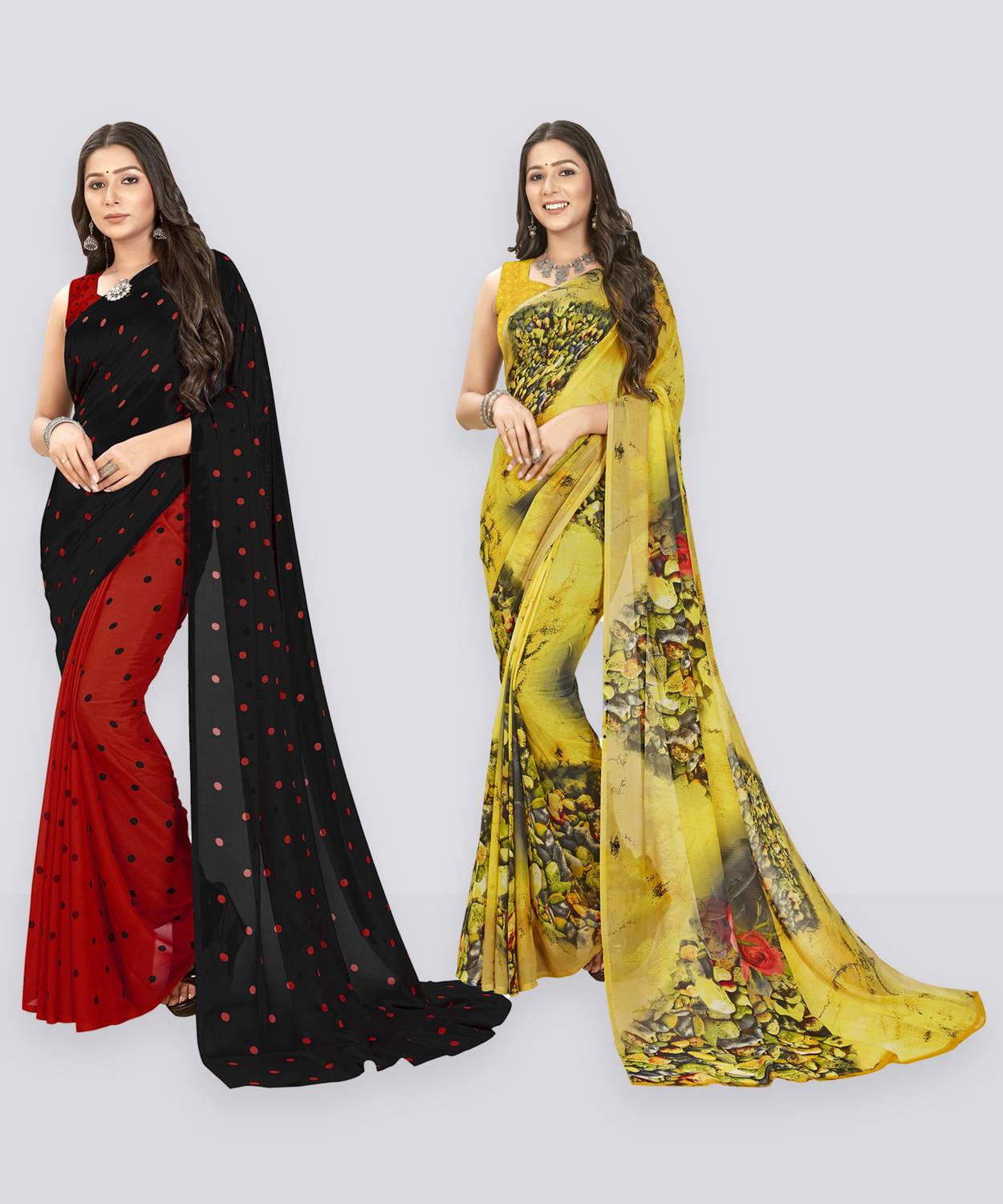 Anand Sarees Printed Daily Wear Georgette Saree