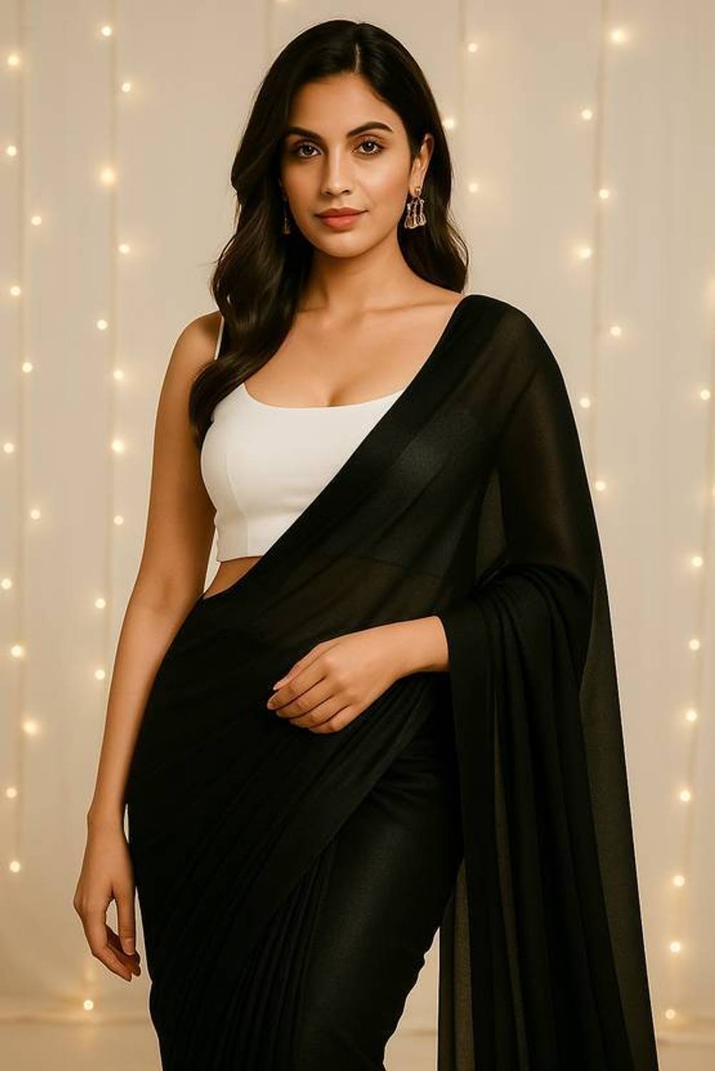 Ashiya Fab Embellished Bollywood Lycra Saree