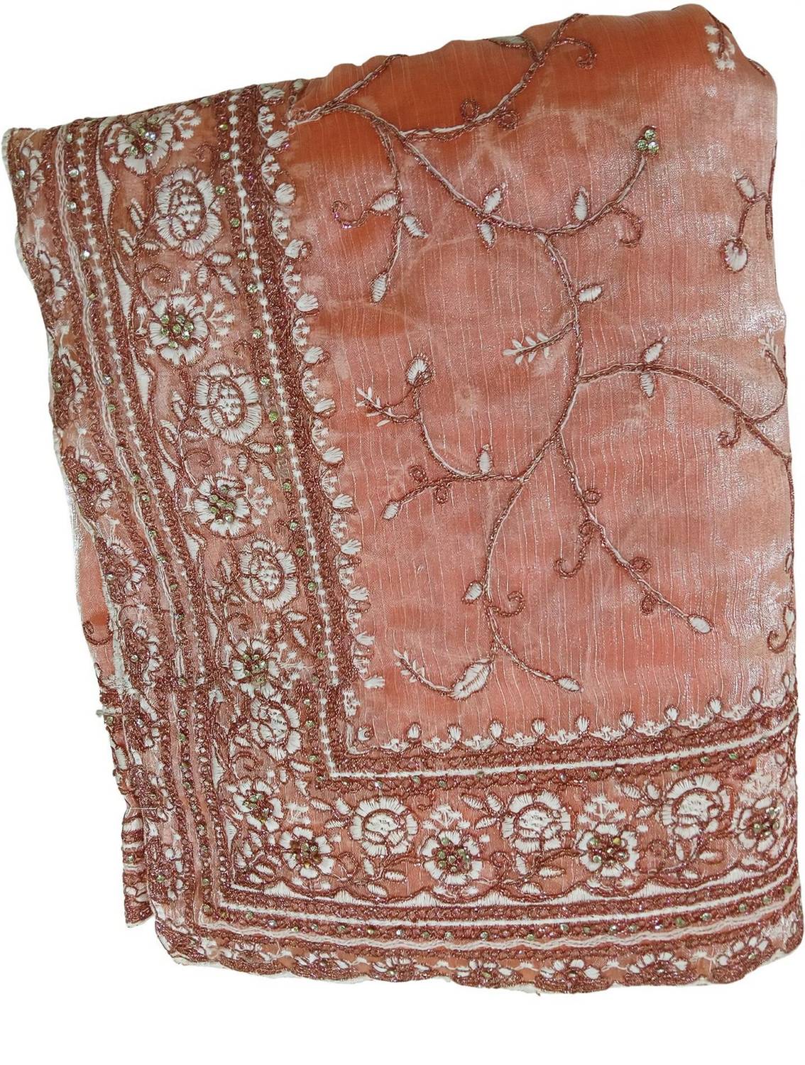 AACHCHHADAN Embroidered Bollywood Chiffon Saree