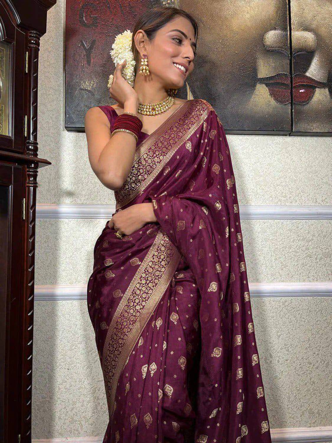 Kanjivaram Pure Silk Self Design Blouse Material