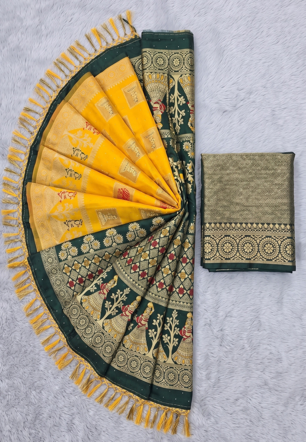 Image of VUFM Woven Banarasi Pure Silk Saree