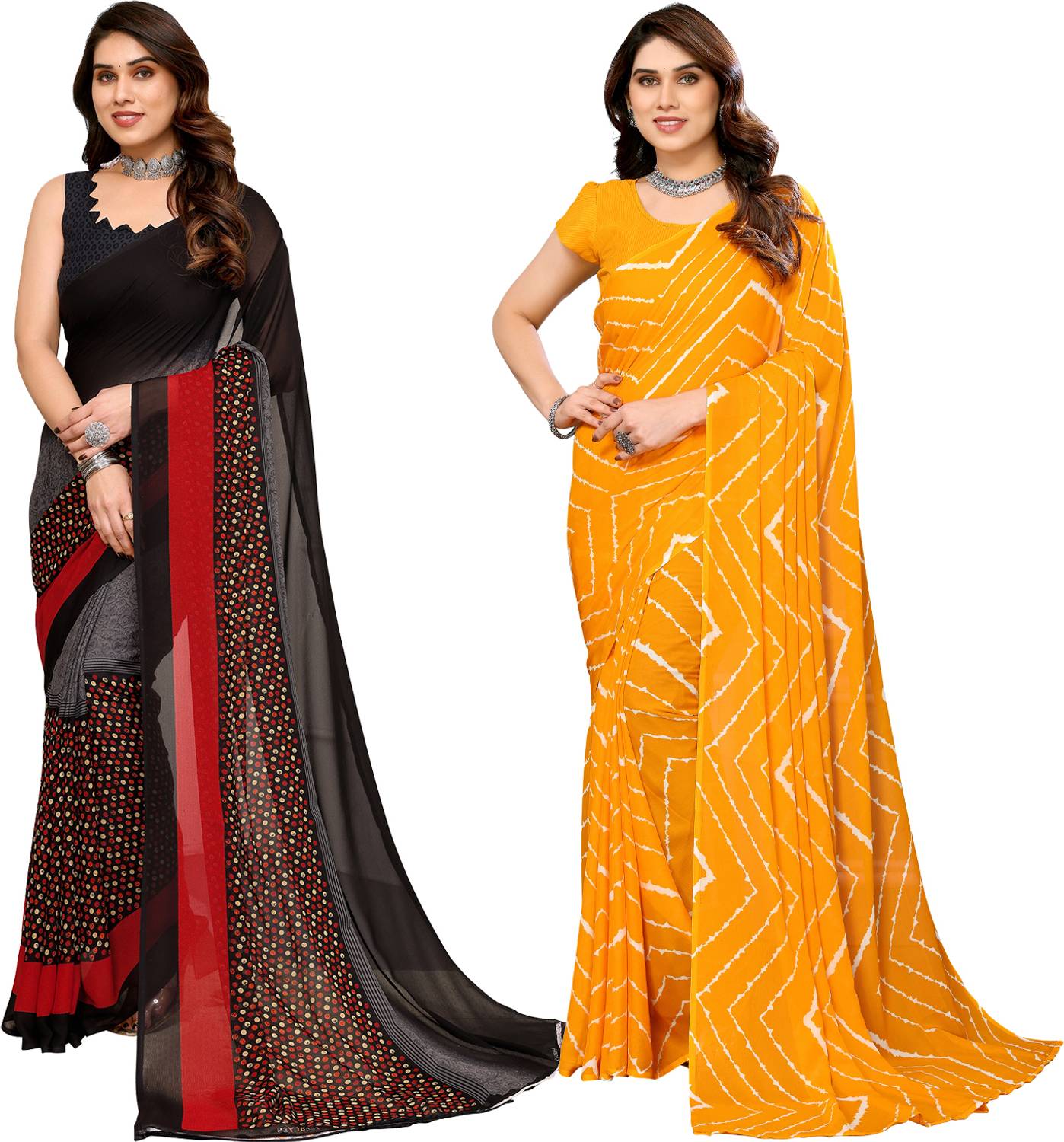 Anand Sarees Printed Bollywood Georgette Saree