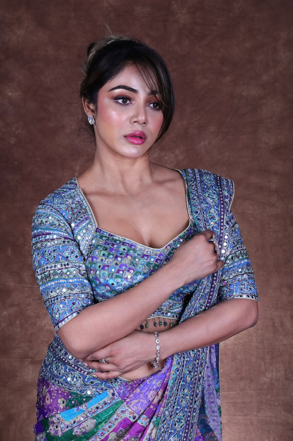 Image of KRISHNACOLLECTION9 Printed Bollywood Pure Silk Saree