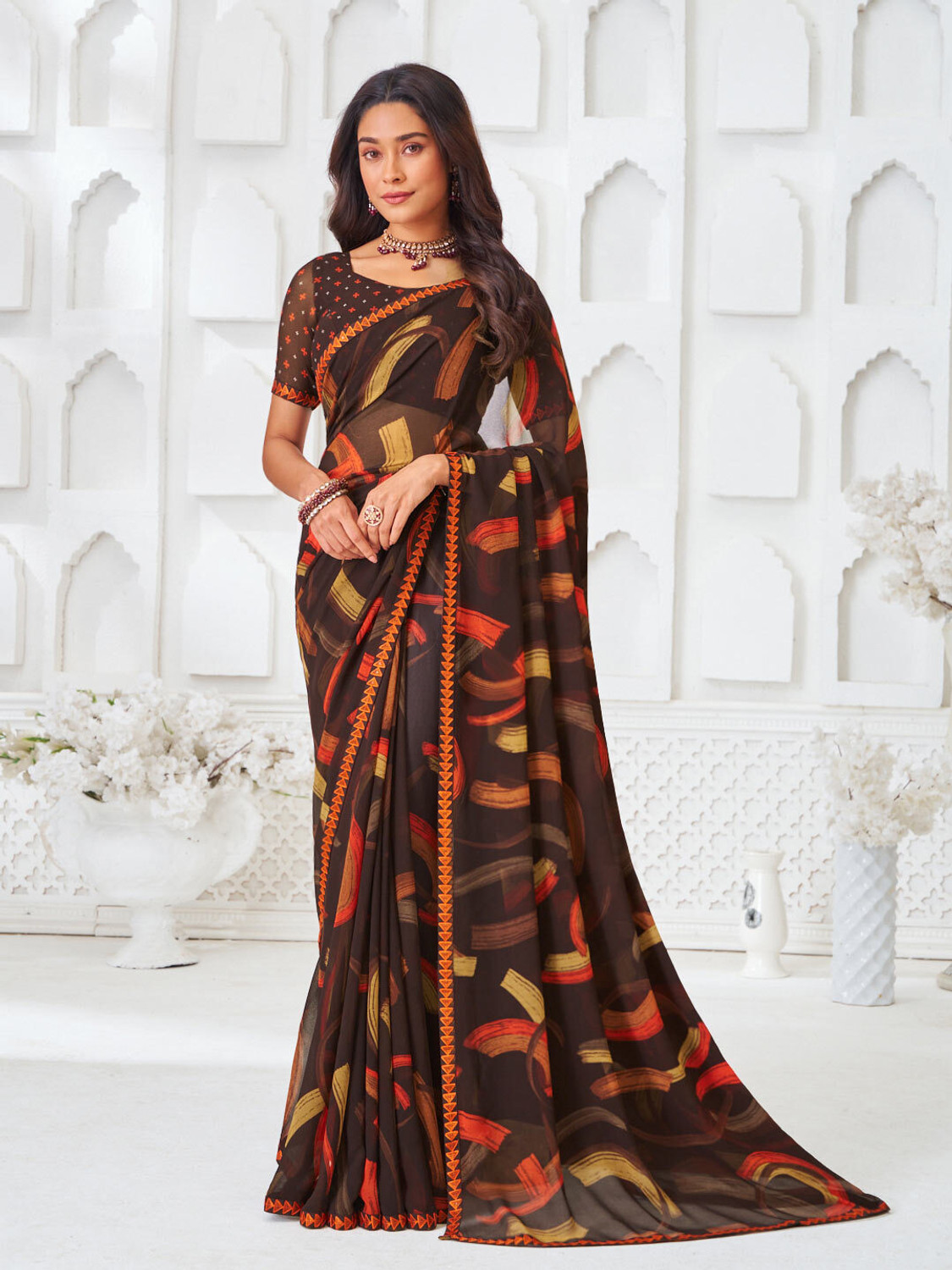 Laxmipati sarees Woven Daily Wear Georgette Saree
