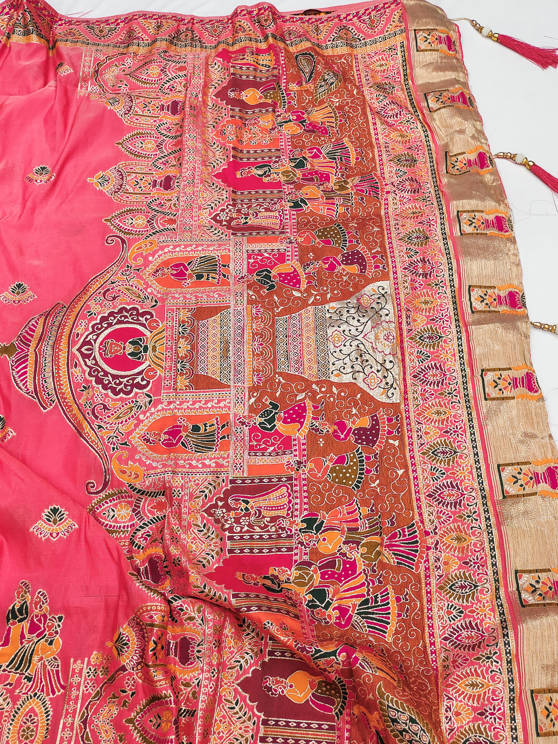 Image of PALLUPOCKET Woven Kanjivaram Jacquard Saree