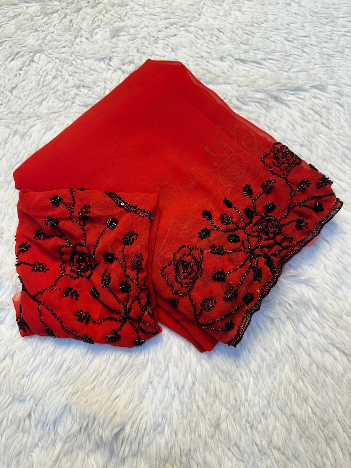 Image of Dhruvi Creation Embellished Bollywood Pure Silk, Satin Saree