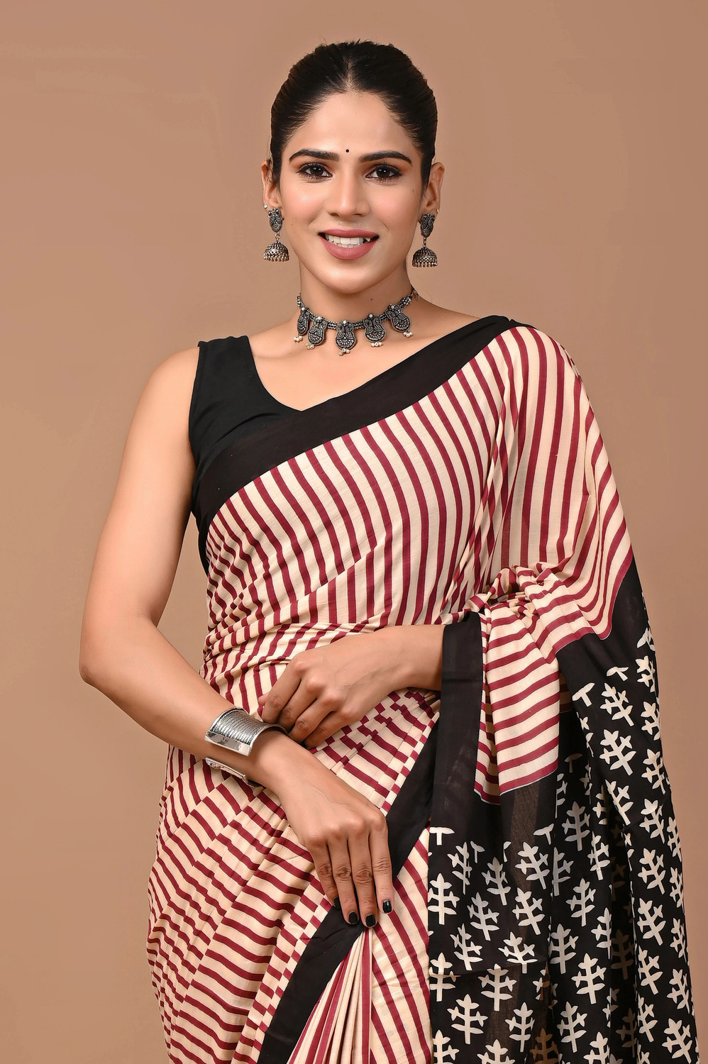 Image of DHIMS TOGGERY Printed Daily Wear Pure Cotton Saree