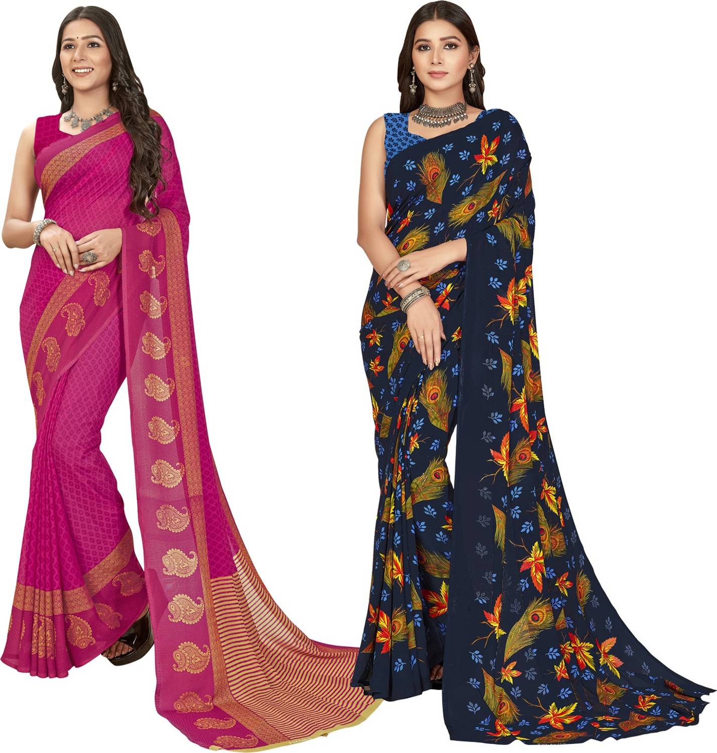 Anand Sarees Printed Daily Wear Georgette Saree