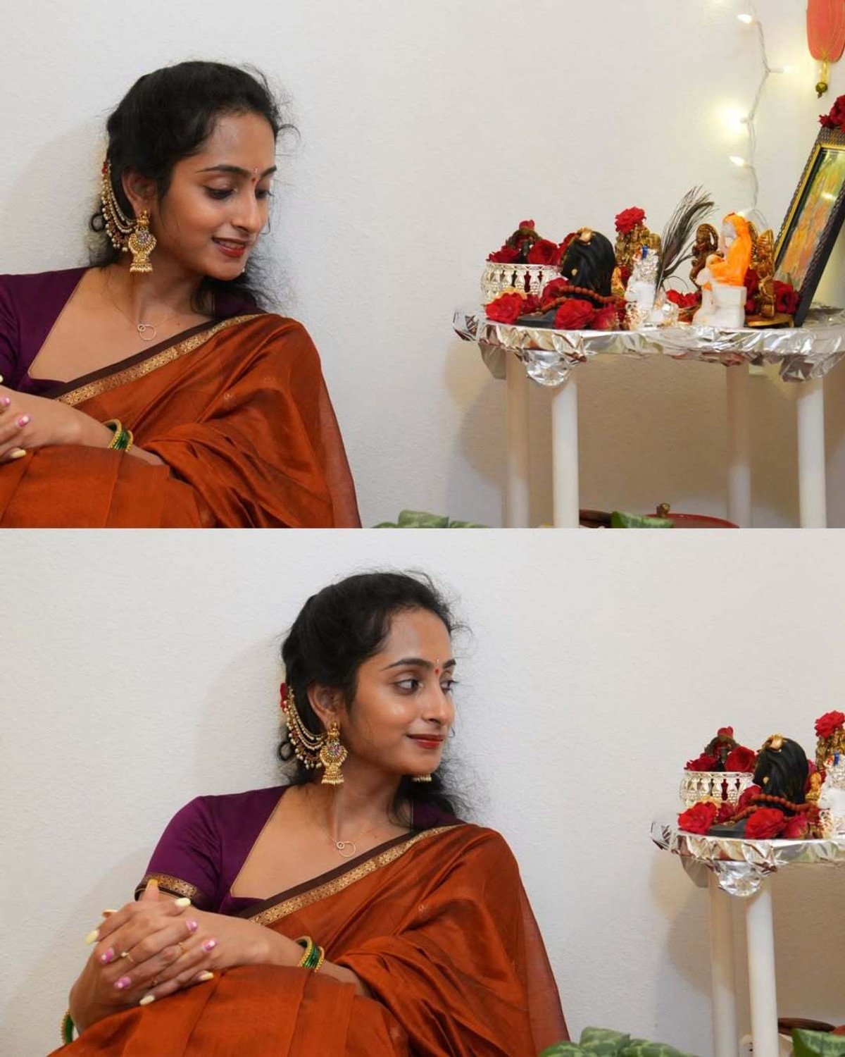 Image of KAKADIYA Embroidered Banarasi Cotton Silk Saree