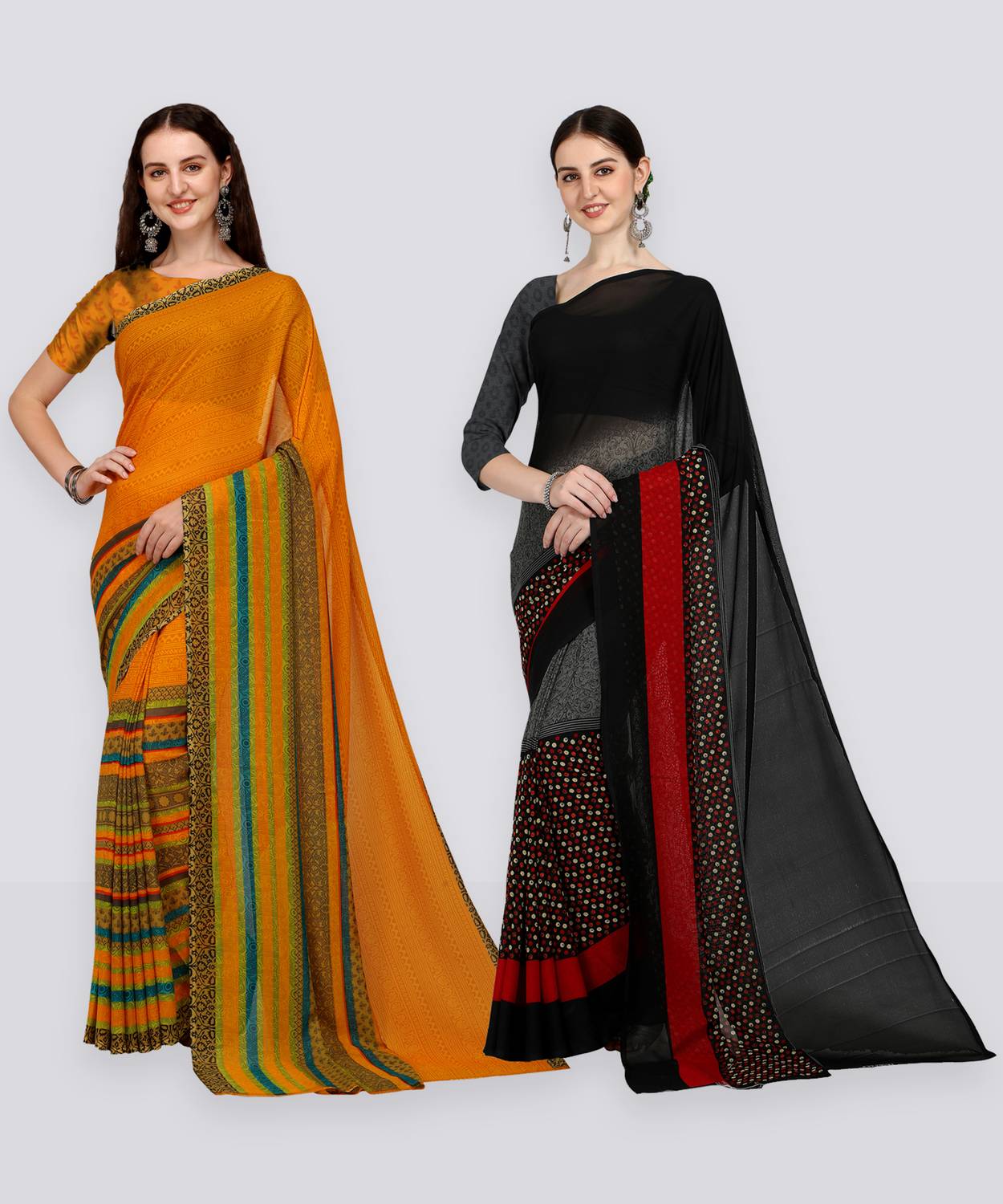 Anand Sarees Printed Daily Wear Georgette Saree
