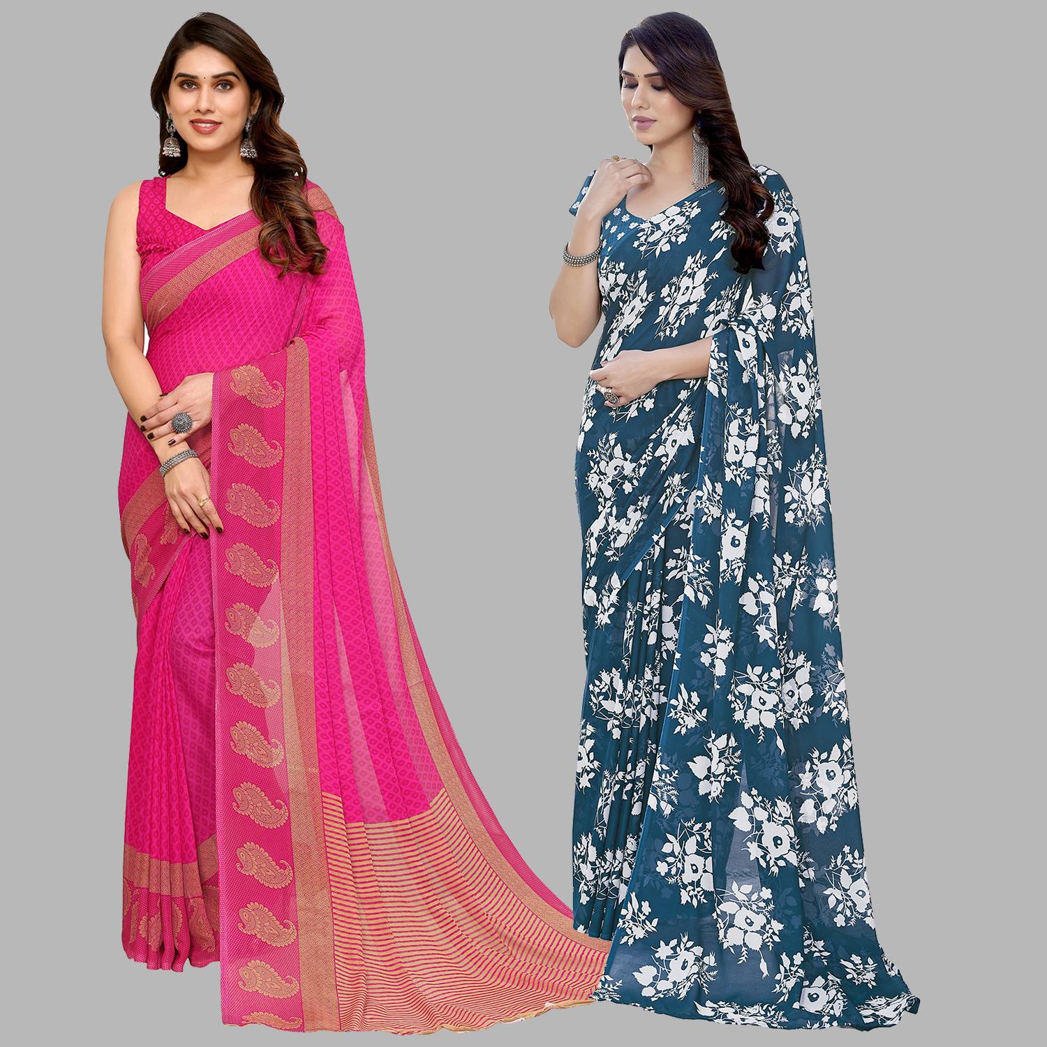 Anand Sarees Printed Bollywood Georgette Saree