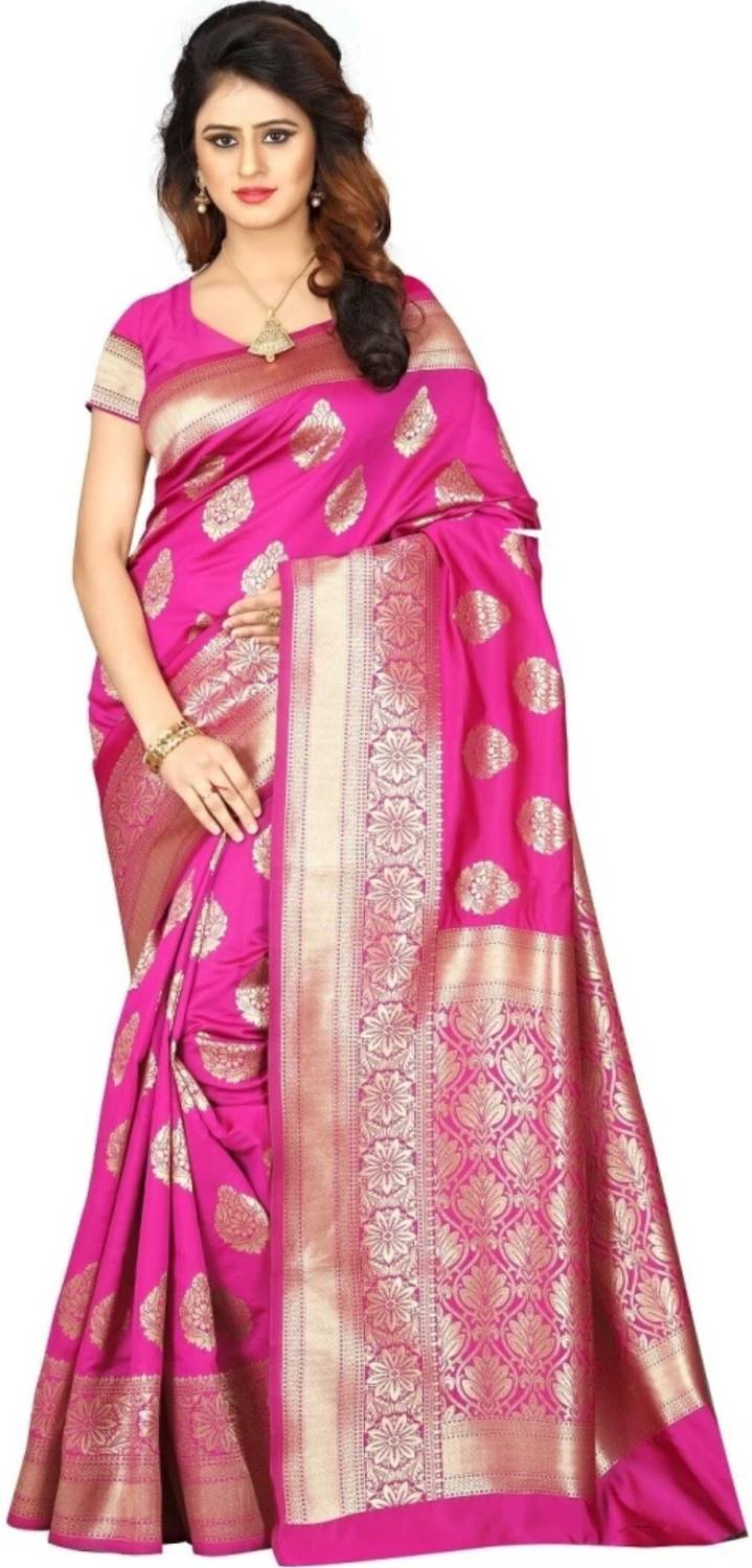 AVDOM Woven Kanjivaram Jacquard, Pure Silk Saree