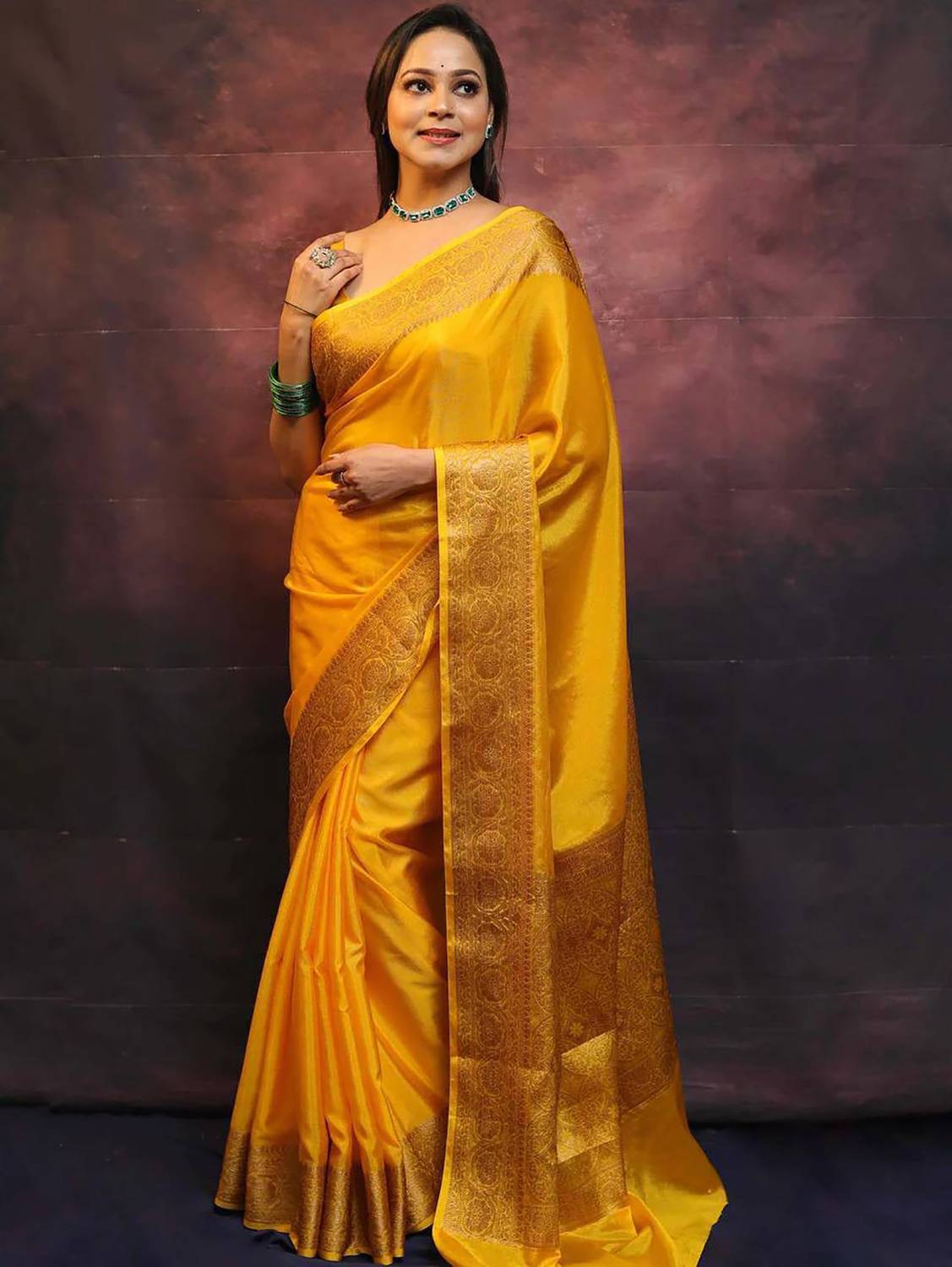AMRUTKALA SAREES Woven Banarasi Cotton Silk Saree