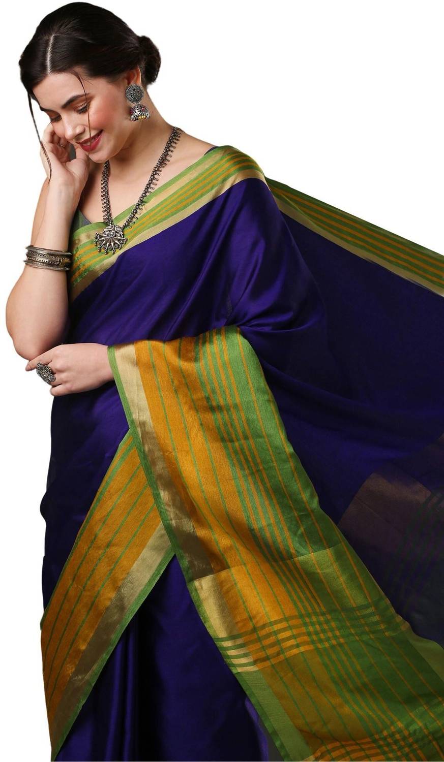 Akhilam Woven Tant Silk Blend Saree