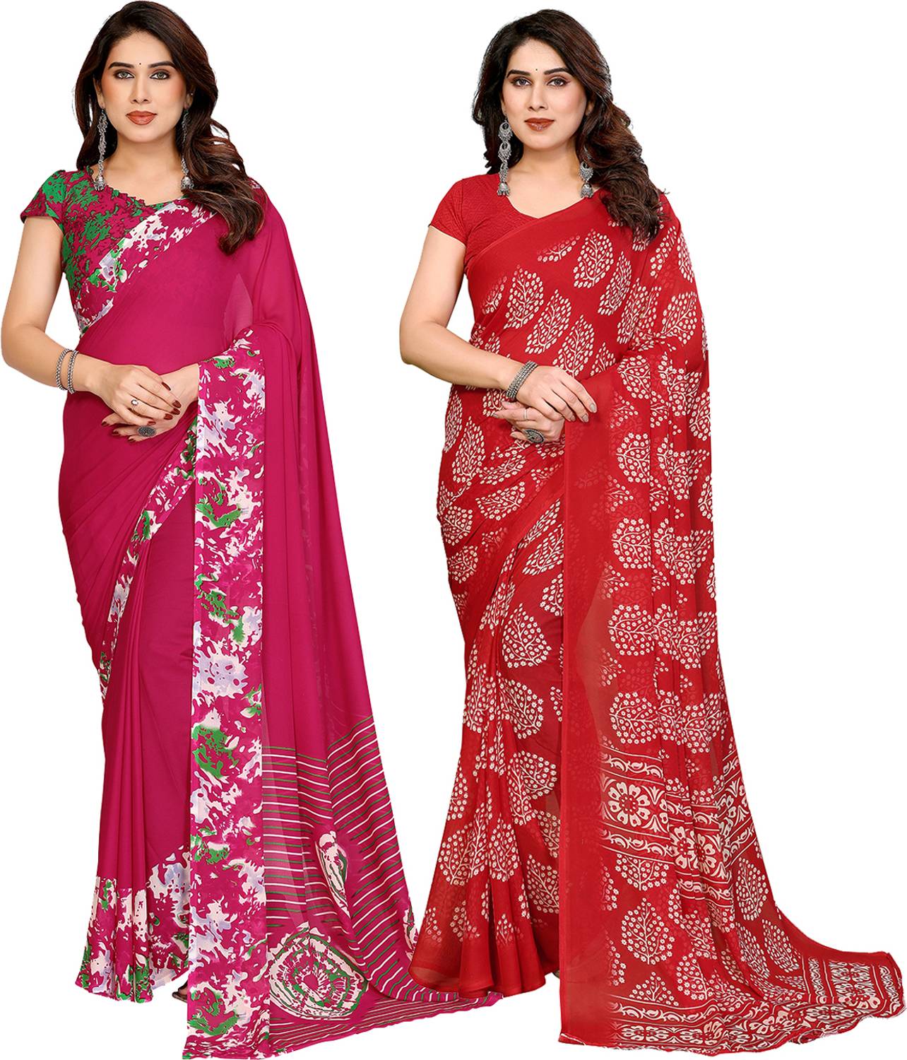Anand Sarees Printed Daily Wear Georgette Saree