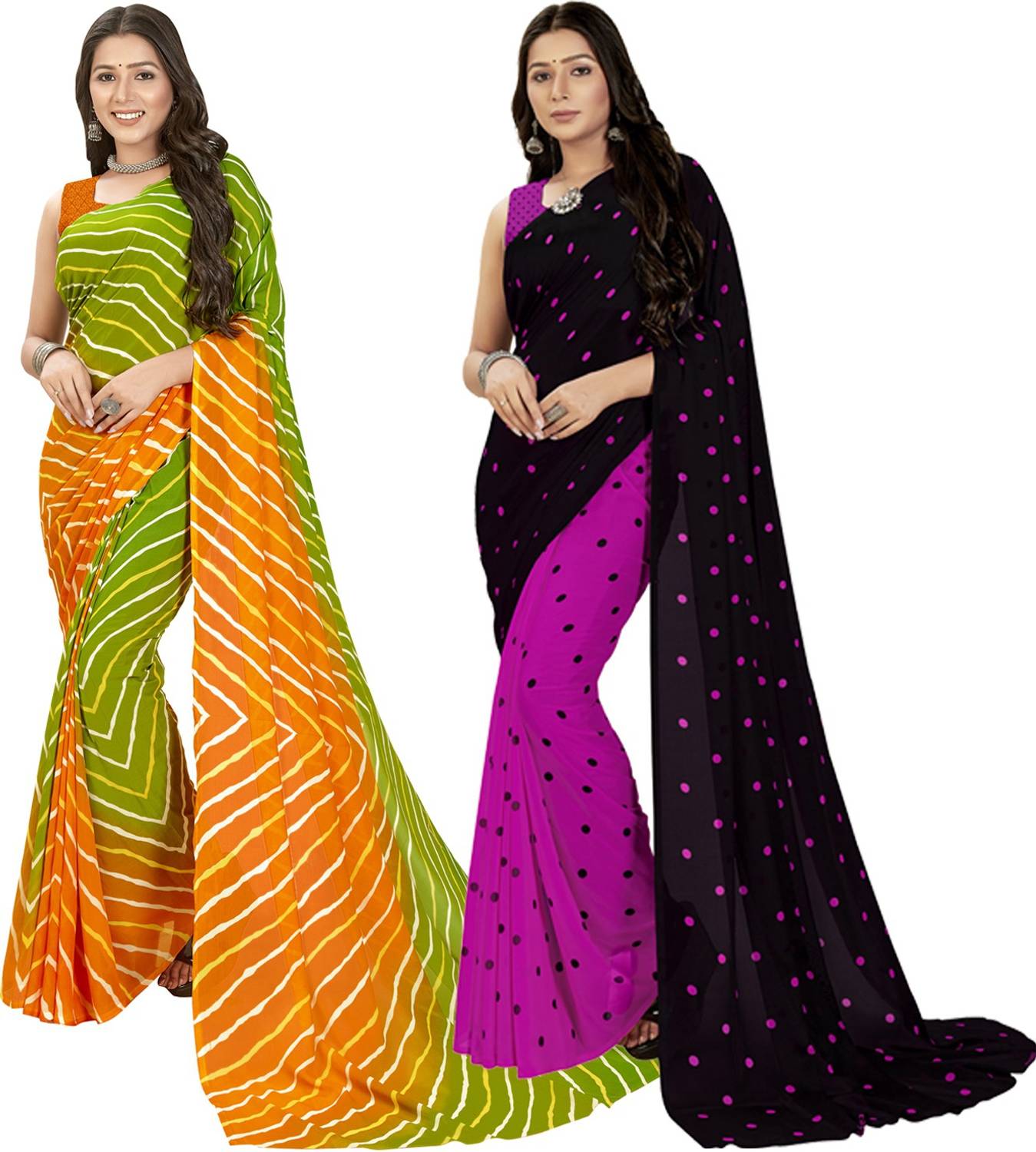 Anand Sarees Printed Daily Wear Georgette Saree