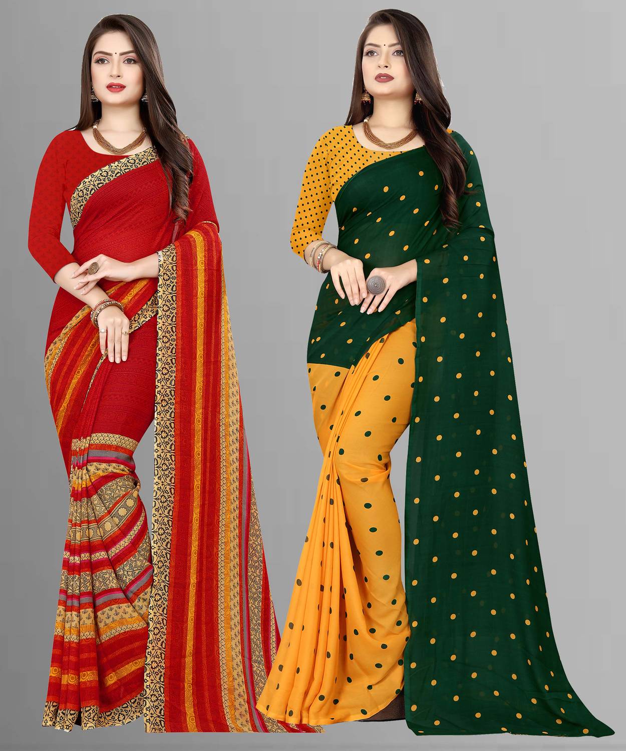 Anand Sarees Printed Daily Wear Georgette Saree