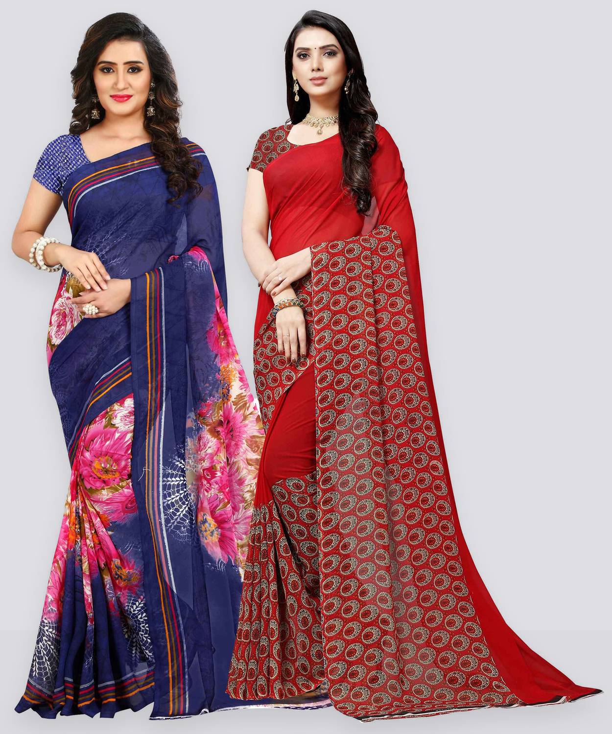 Anand Sarees Printed Daily Wear Georgette Saree