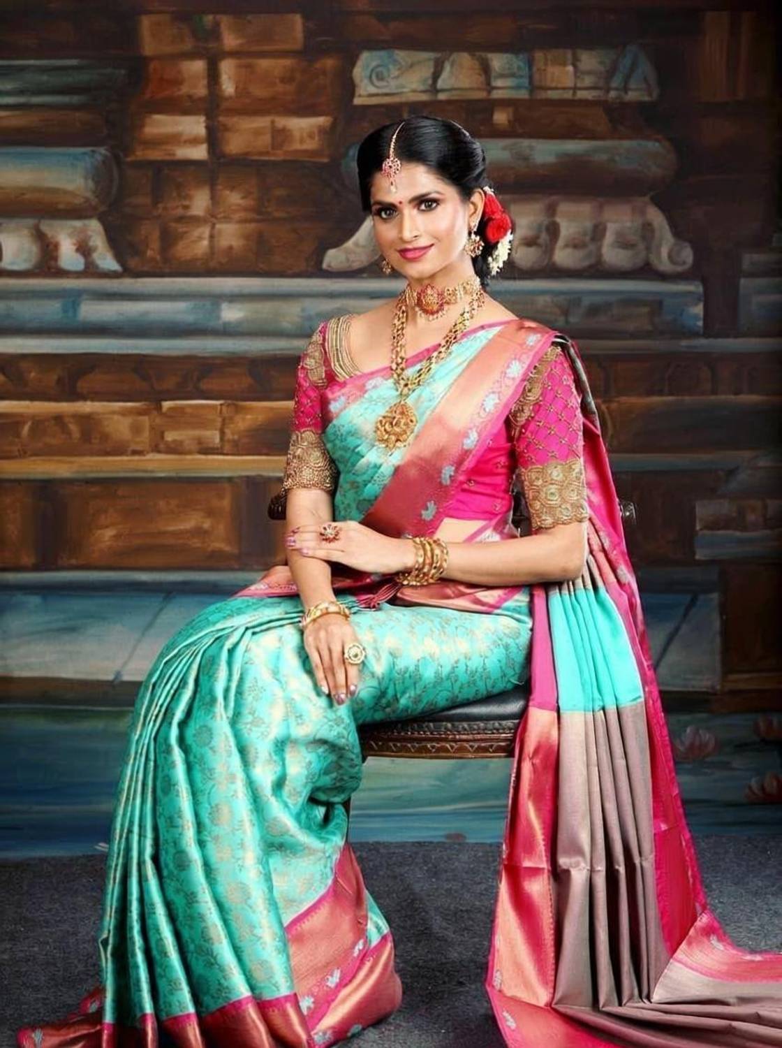 Kanjivaram Pure Silk Self Design Blouse Material