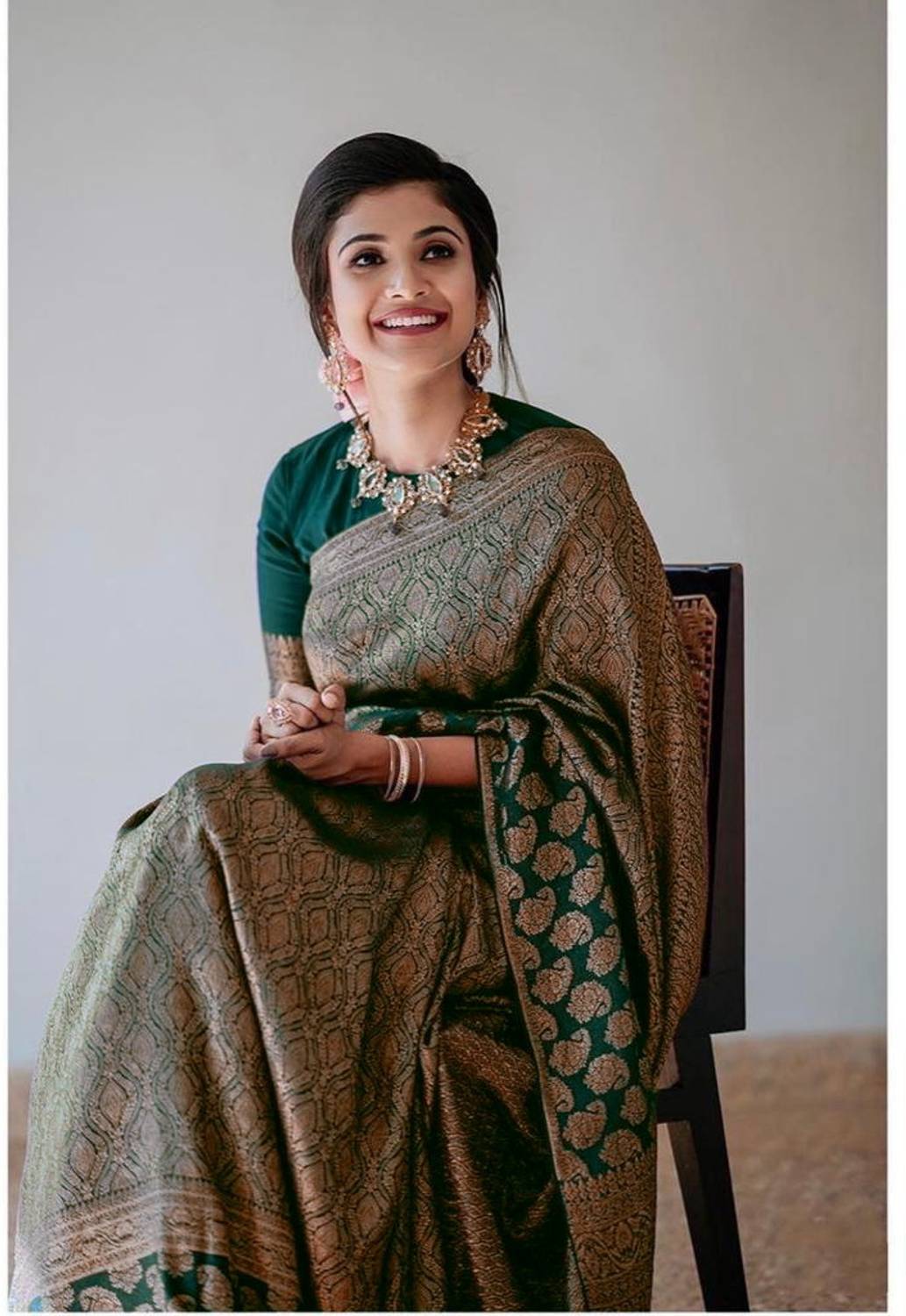 shopzoo trend Embellished Banarasi Cotton Silk, Jacquard Saree (G