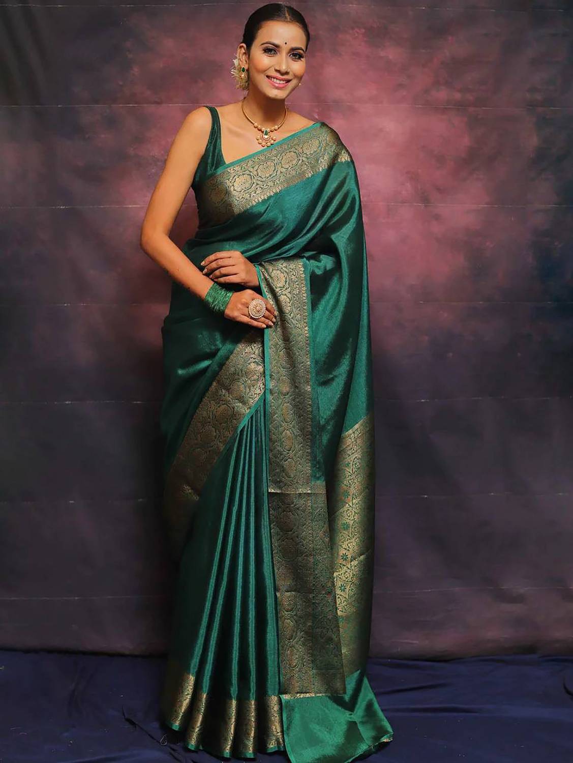 AMRUTKALA SAREES Woven Banarasi Cotton Silk Saree