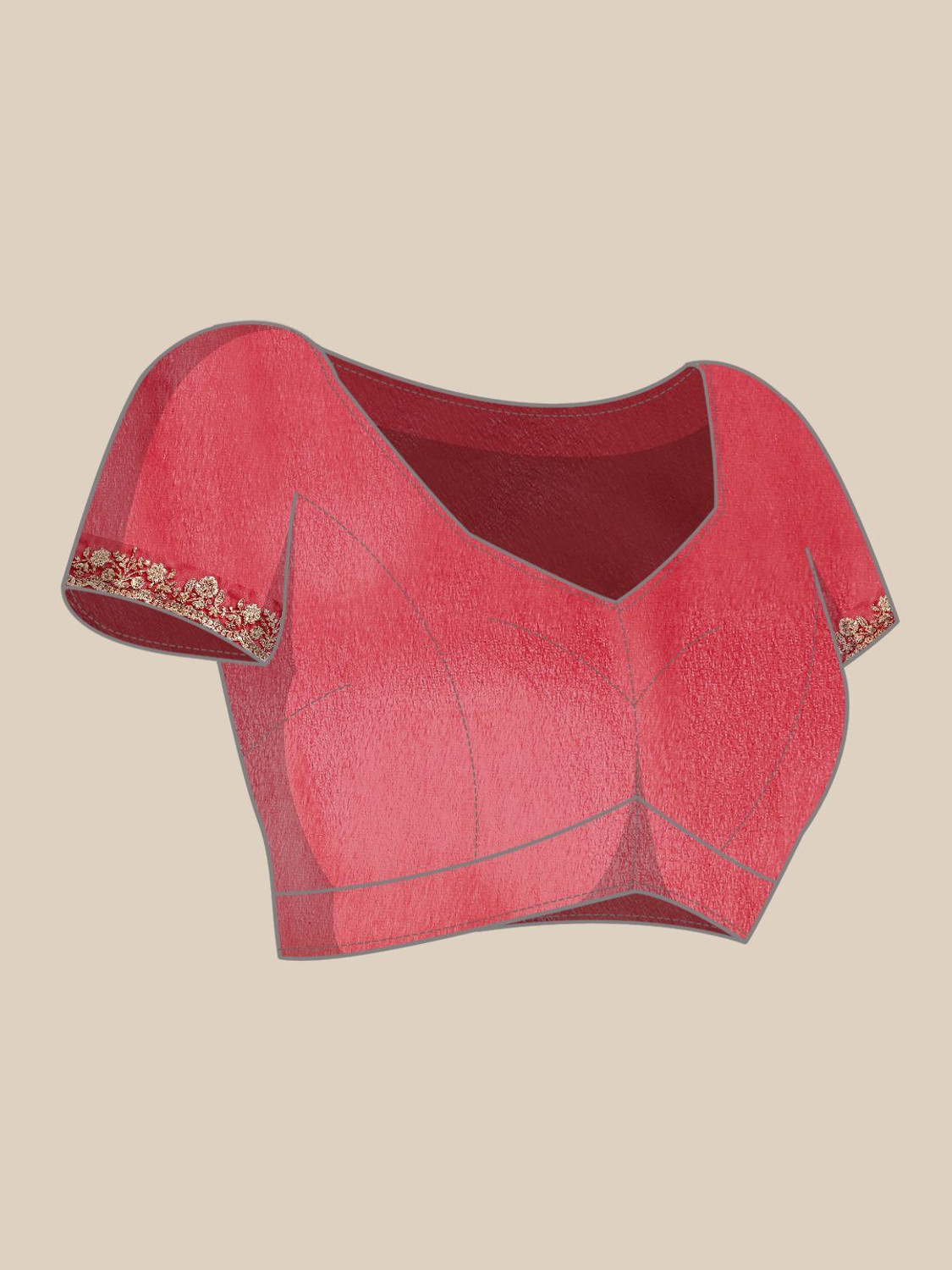 Image of KASEE Embroidered, Woven Bollywood Georgette Saree