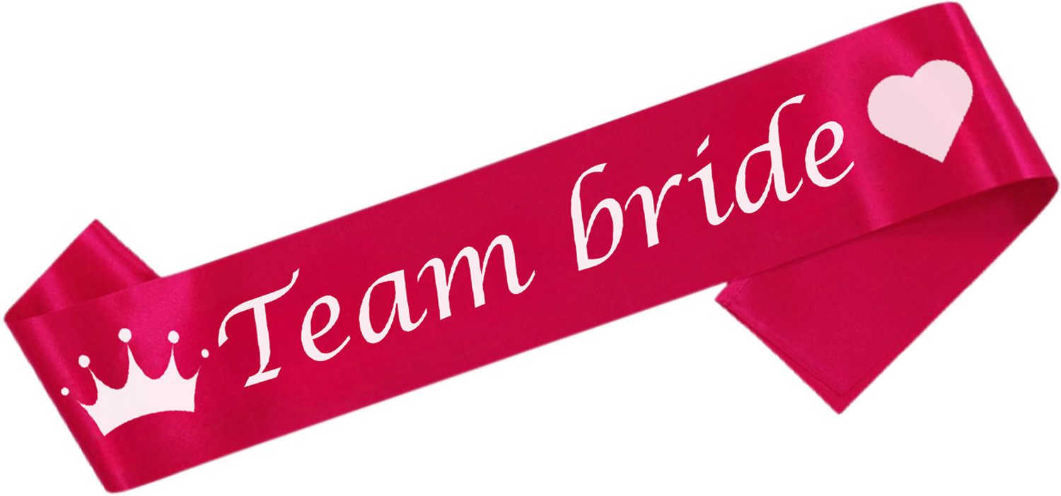 Image of specialyou.in Bachelorette Party Props, Team Bride Sash, Props, Bridesmaid Sash, Props
