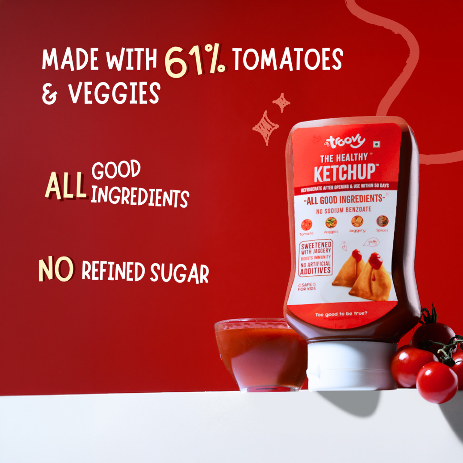 Image of Troovy Healthy Tomato Ketchup (no chemicals) Sauces & Ketchup