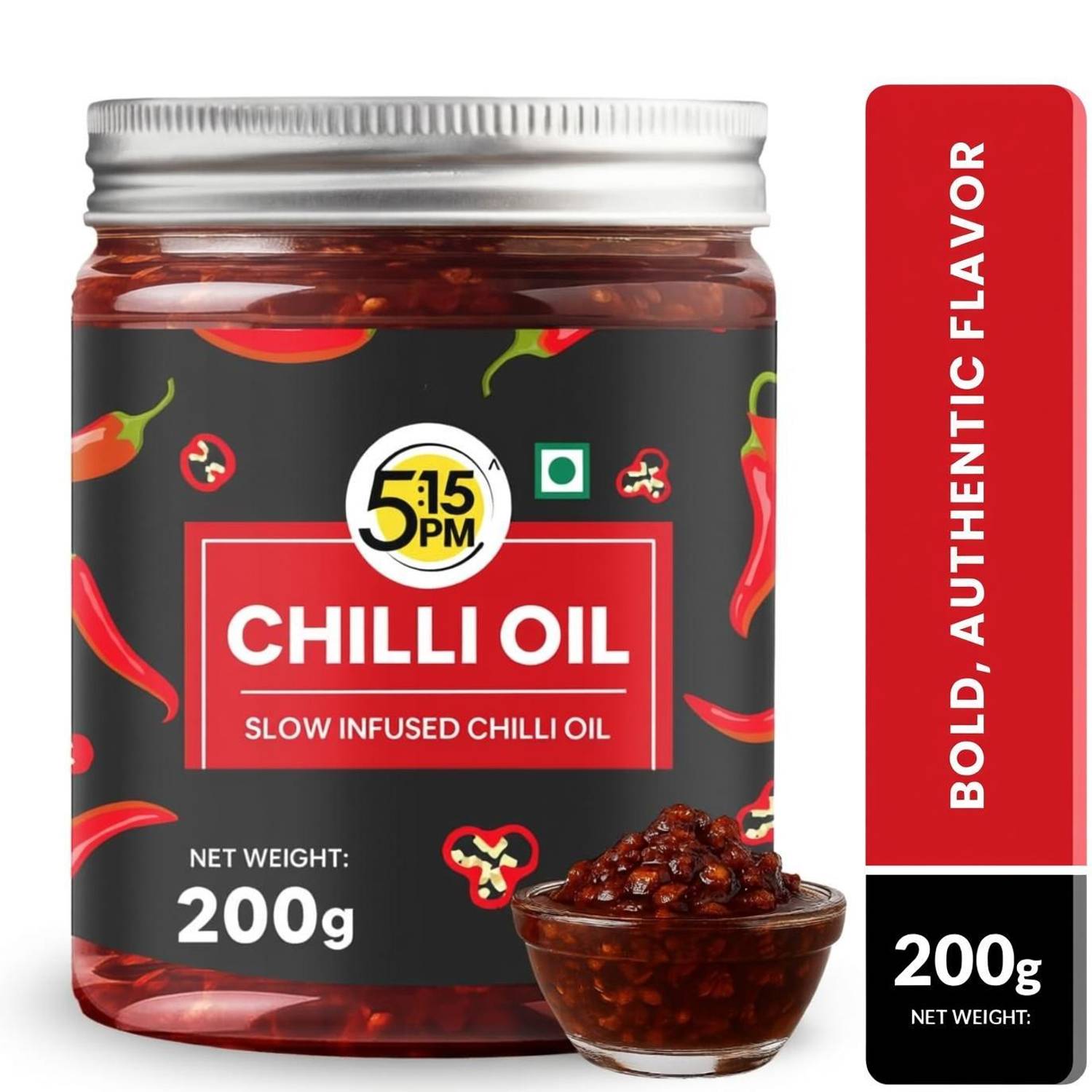 5:15PM 100% Natural Slow Infused Korean Chilli Oil | Sichuan Style For Noodles & Pizza Sauce & Dip