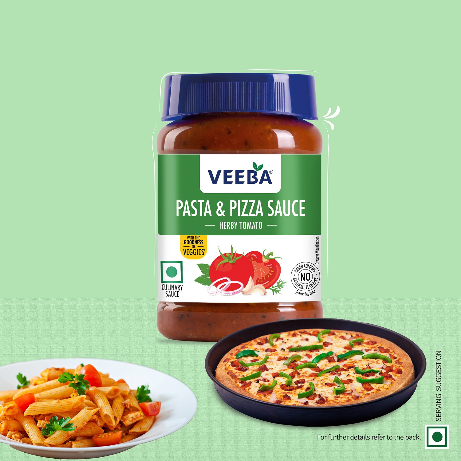 Image of VEEBA Pasta & Pizza Herby Tomato Sauce