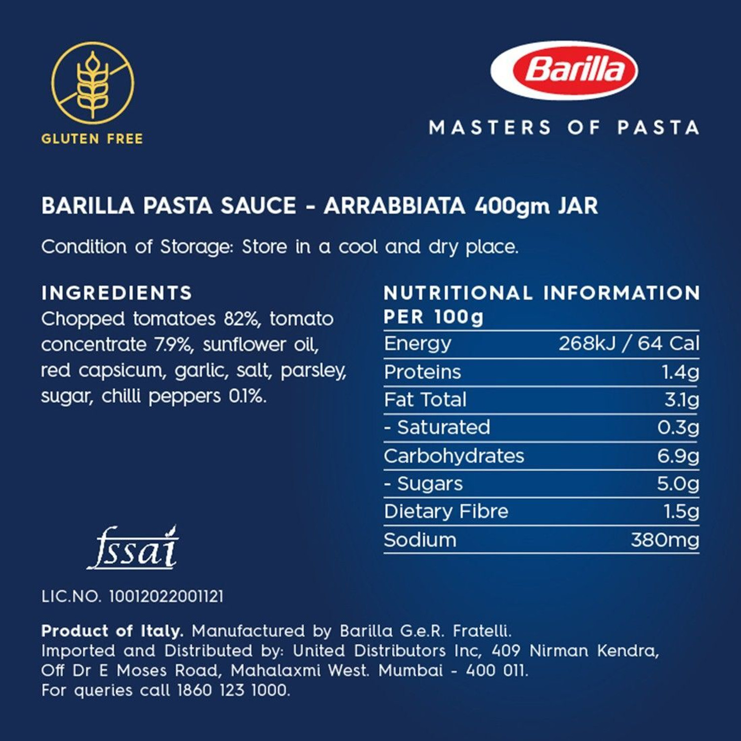 Image of Barilla Arrabbiata Pasta Sauce