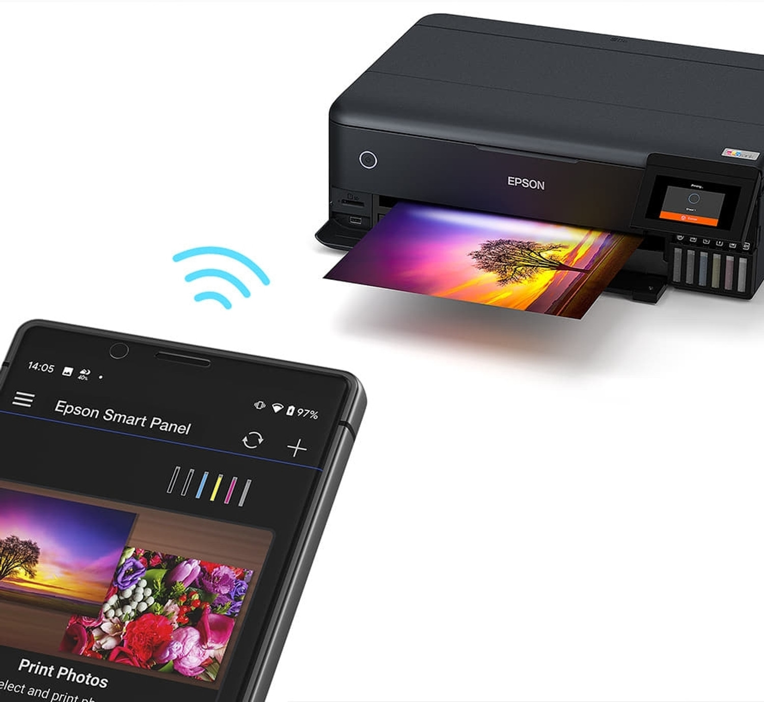 Image of Epson EcoTank L8180 A3+ Wi-Fi All-in-One Ink Tank Photo Printer Scanner