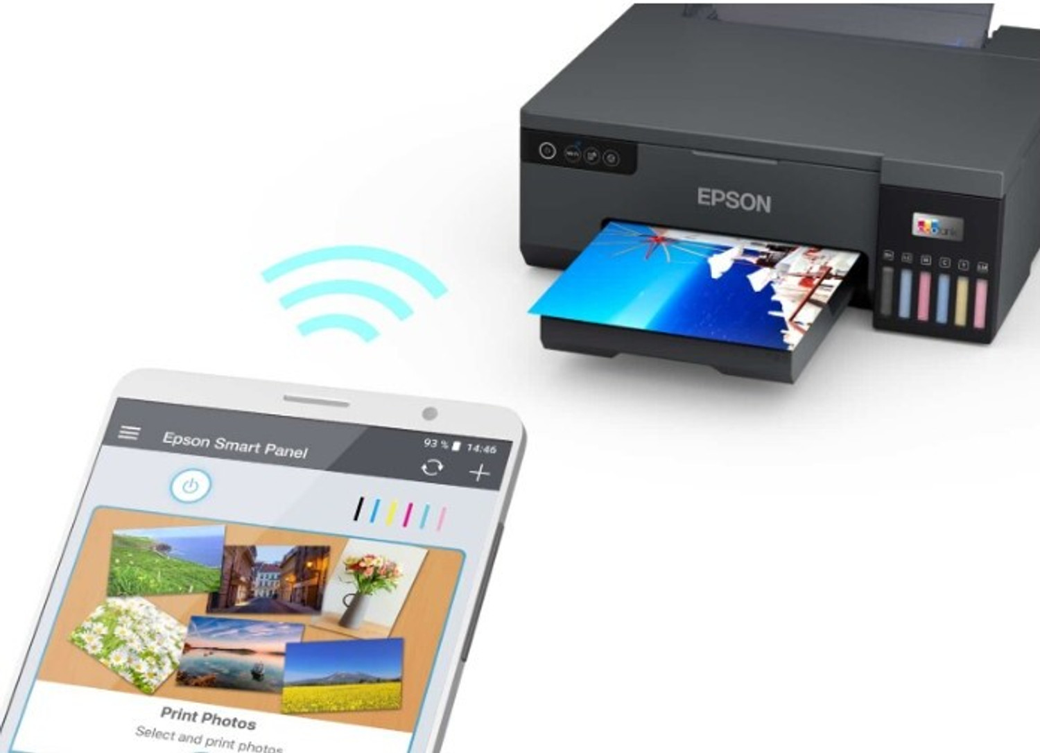 Image of Epson EcoTank Photo Printer Series EcoTank L8050 Scanner