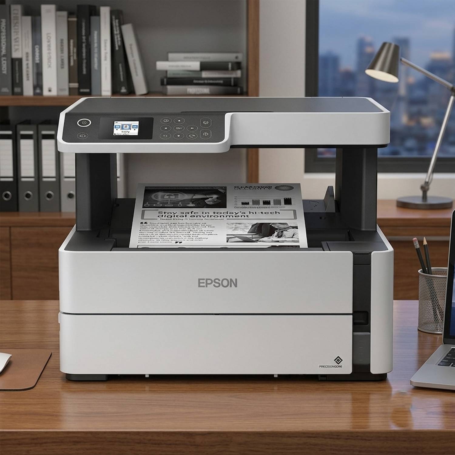 Epson EcoTank M2170 Wireless Auto Duplex Monochrome All-in-One, Wi-fi Printer Scanner