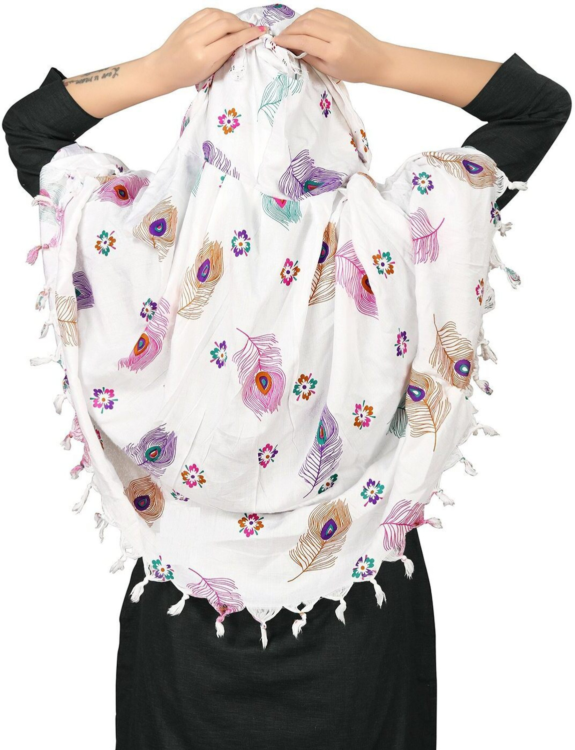 Image of Furuux Enterprise Printed Pure Cotton Women Scarf