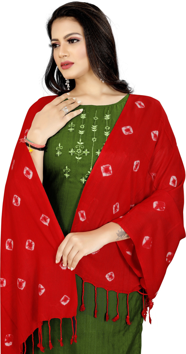Image of Ebadat Printed Rayon Women Fancy Scarf, Scarf, Stole