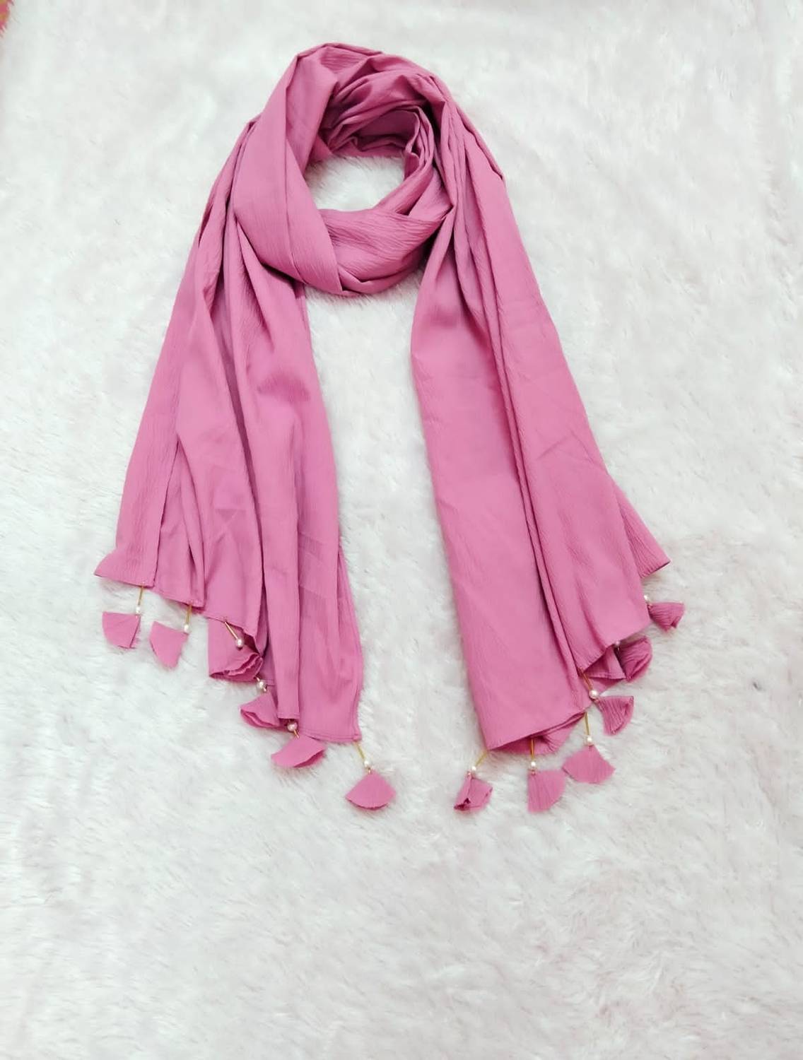 alsaj Self Design Cotton Blend Women Stole
