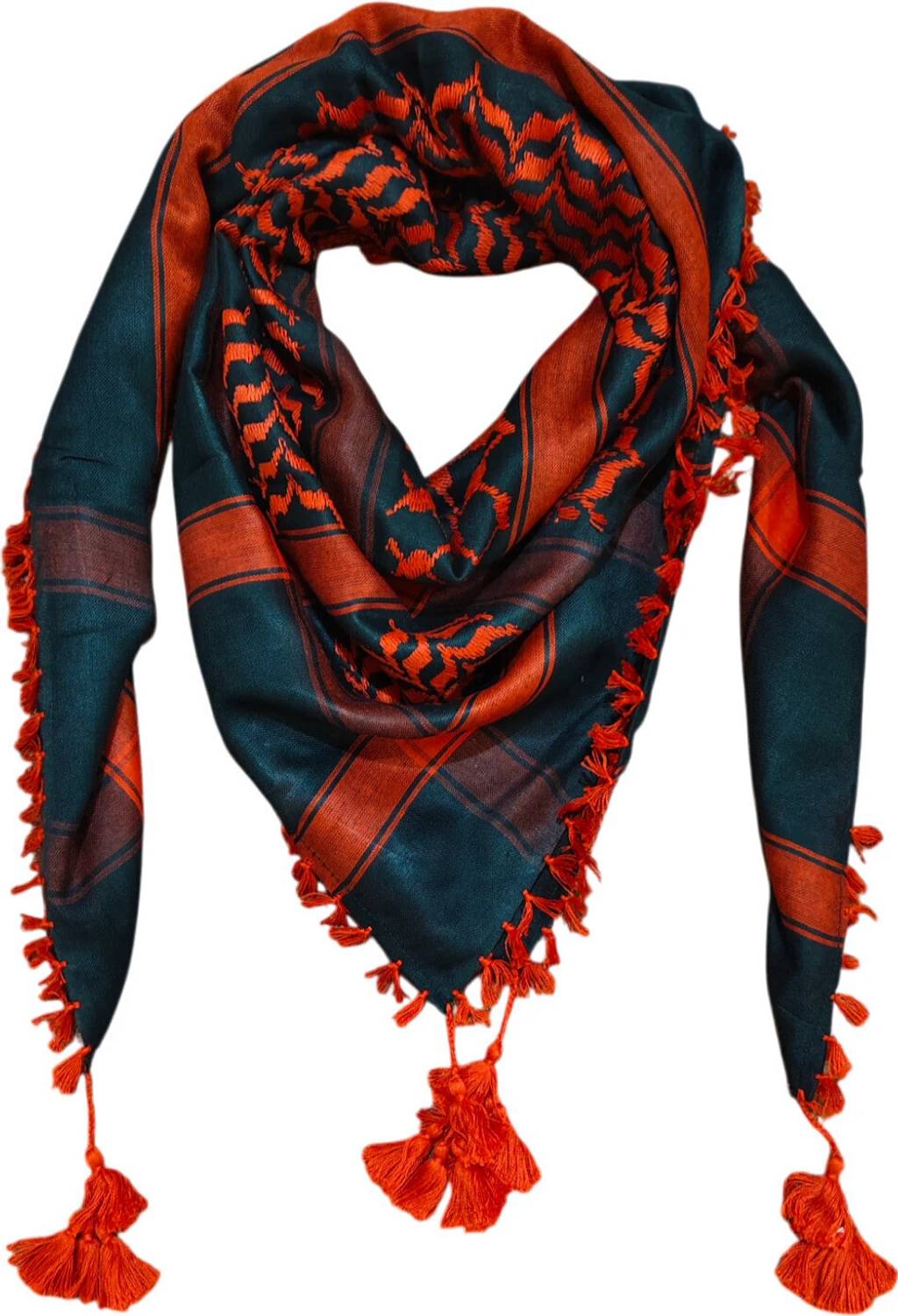 BAKKAH Woven Cotton Blend Men Fancy Scarf, Scarf, Stole, Faux Turtleneck Neck Cover