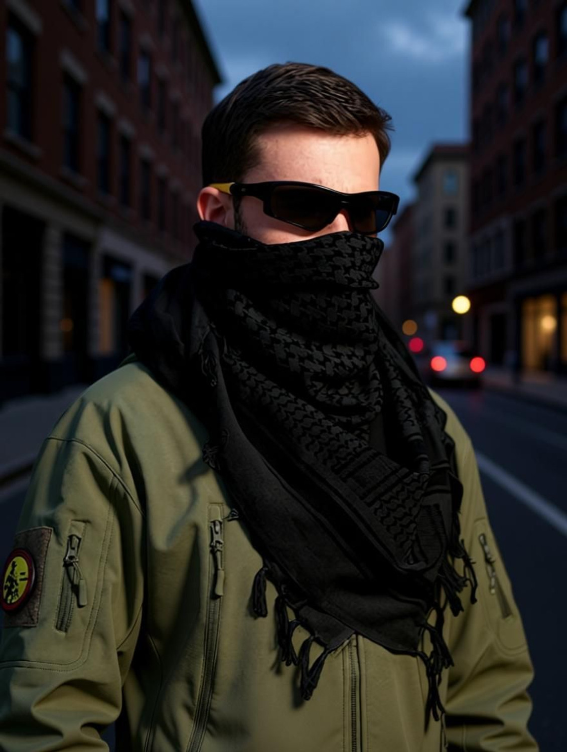 Image of FUIJIN Woven Pure Cotton Men & Women Scarf