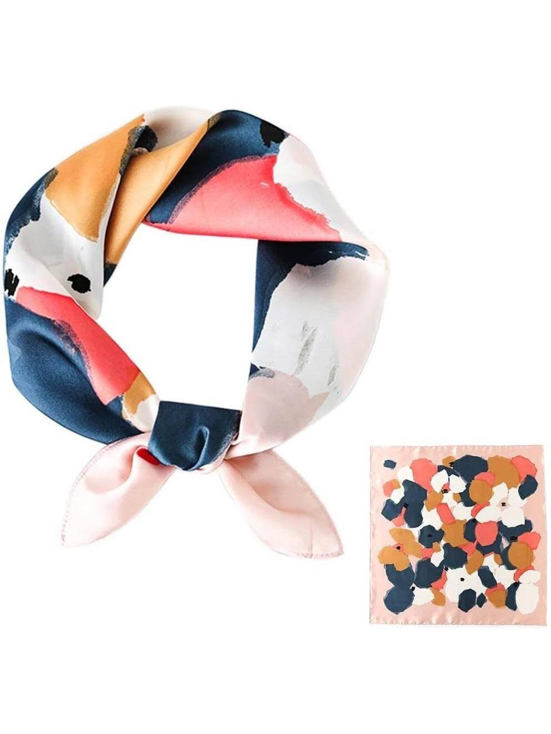 Avante Printed Satin Blend Women Fancy Scarf