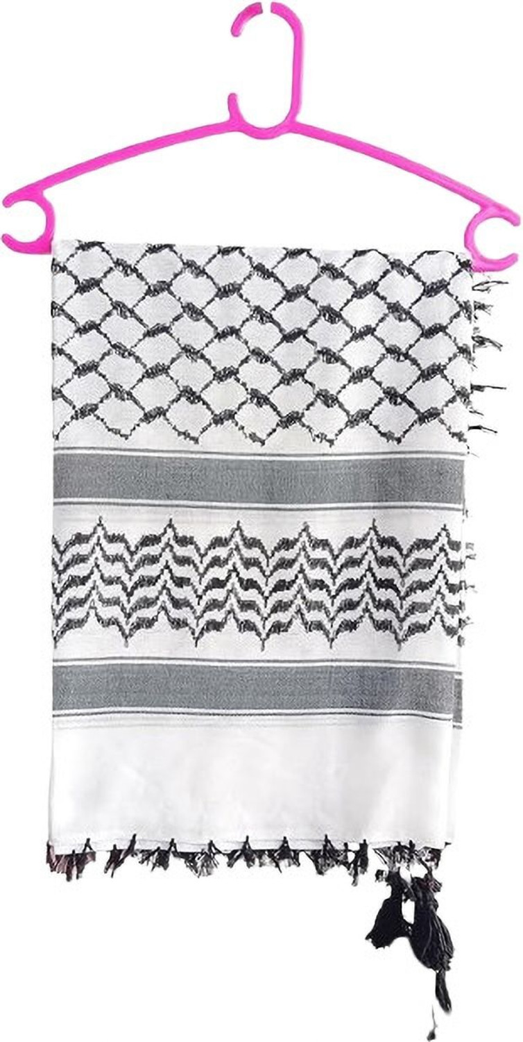 Image of Arabic Shemagh Embroidered, Polka Print Cotton Blend Men & Women Fancy Scarf