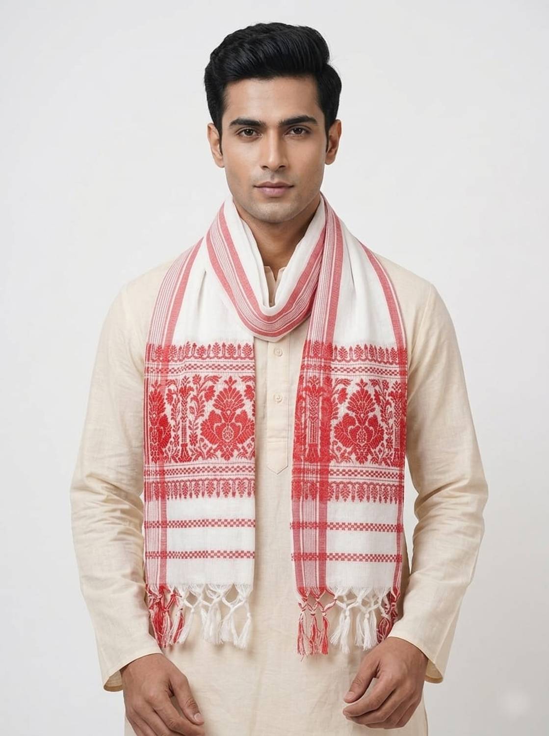AFSIenterprises Printed Cotton Blend Men & Women Bluetooth Scarf, Fancy Scarf, Scarf, Stole, Faux Turtleneck Neck Cover